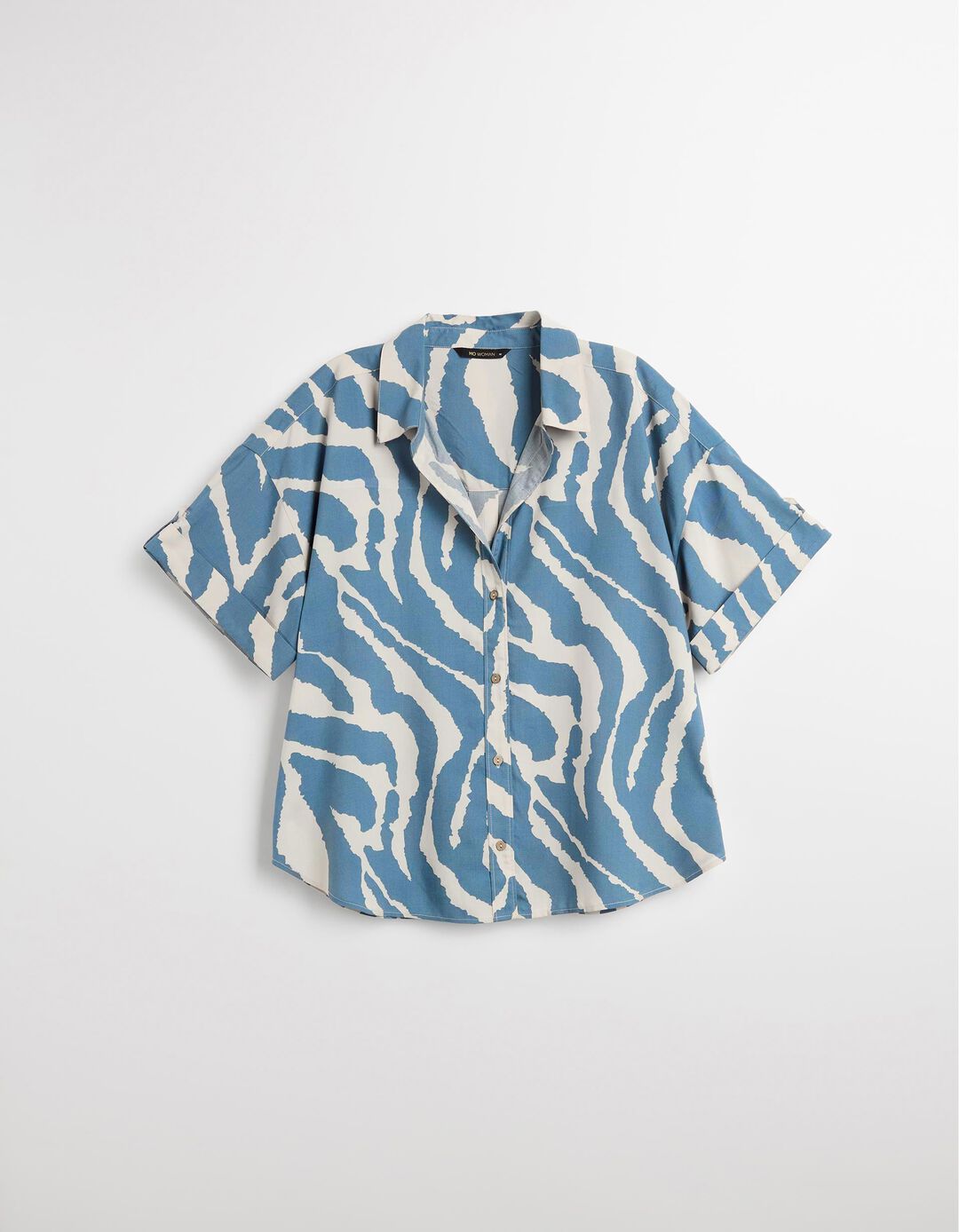 Camisa Zebra, Mulher, Azul