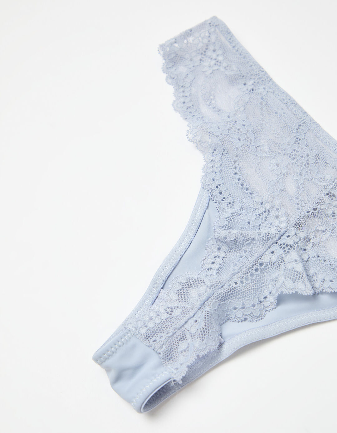 Cuecas Brasileiras com Renda, Mulher, Azul