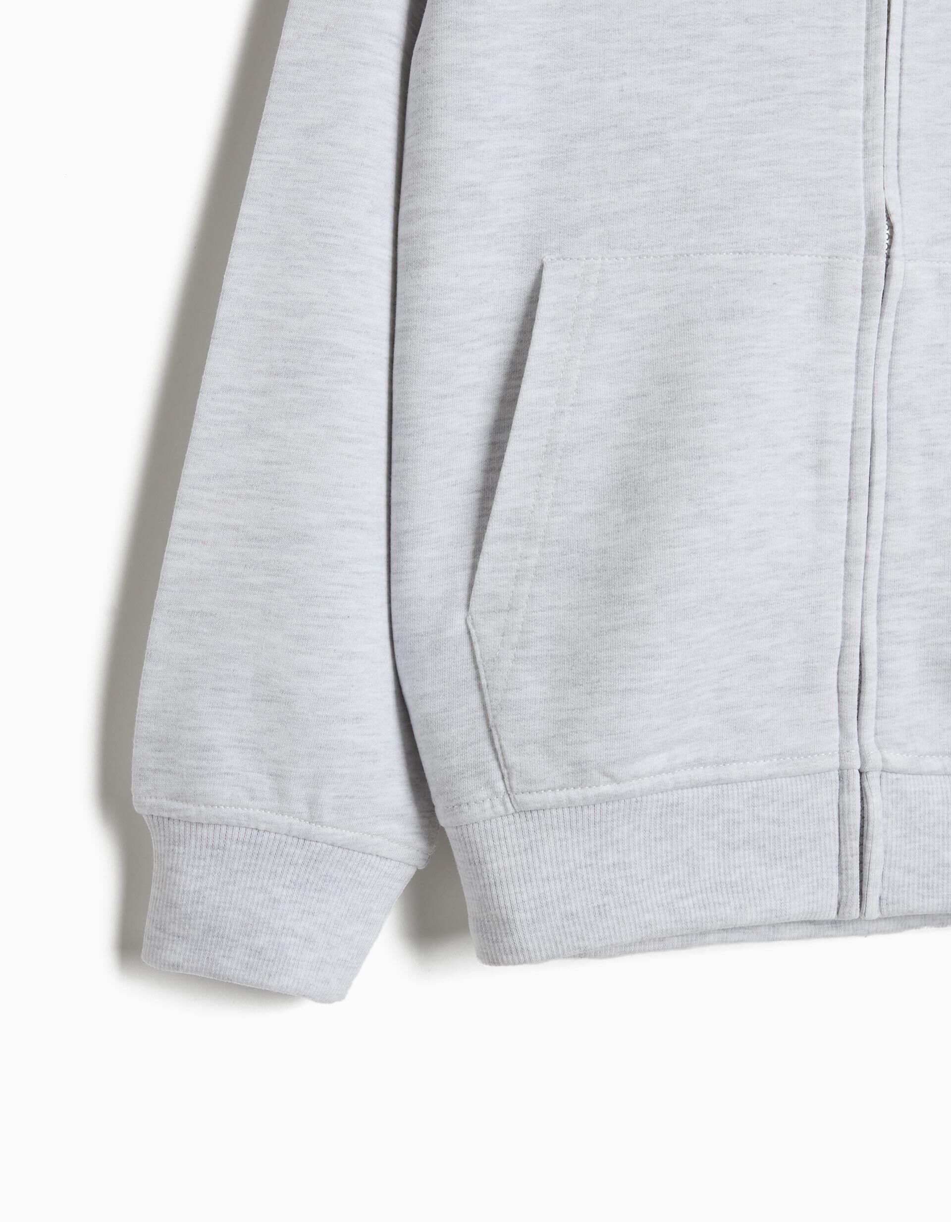 Comprar Online Casaco De Felpa, Menino, Cinzento Claro 