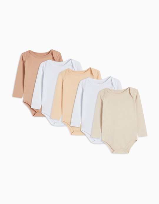Comprar Online Pack 5 Bodies de Manga Comprida, Bebé, Multicor
