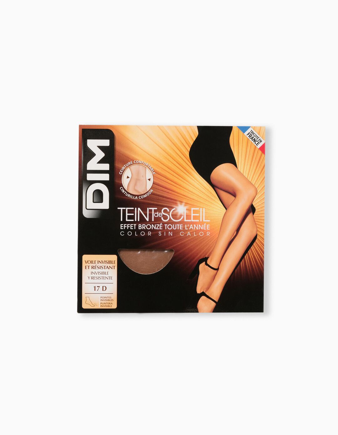 Collants 'DIM' Cintura Confortável, Mulher, Castanho
