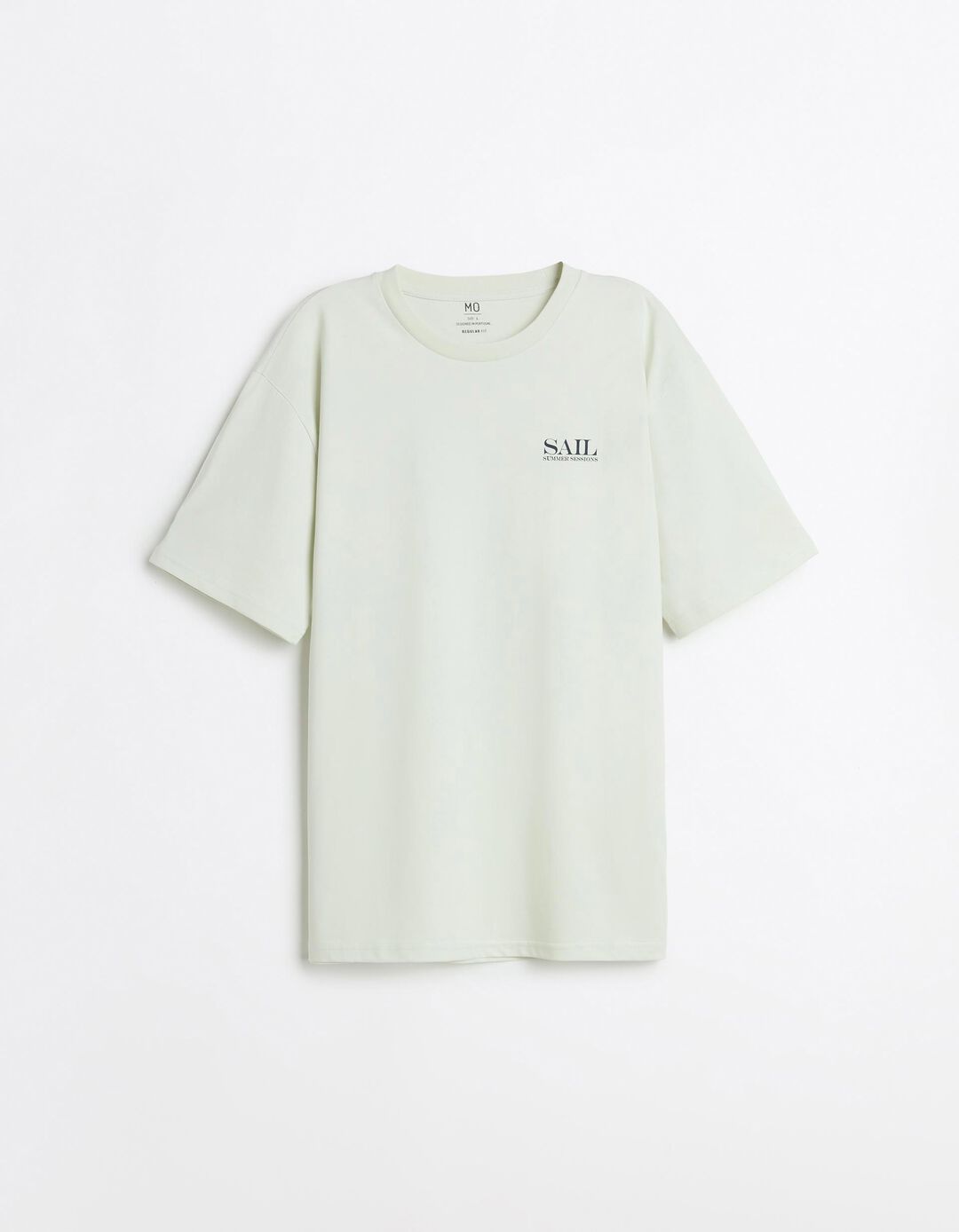 T-shirt Estampada, Homem, Verde &Aacute;gua