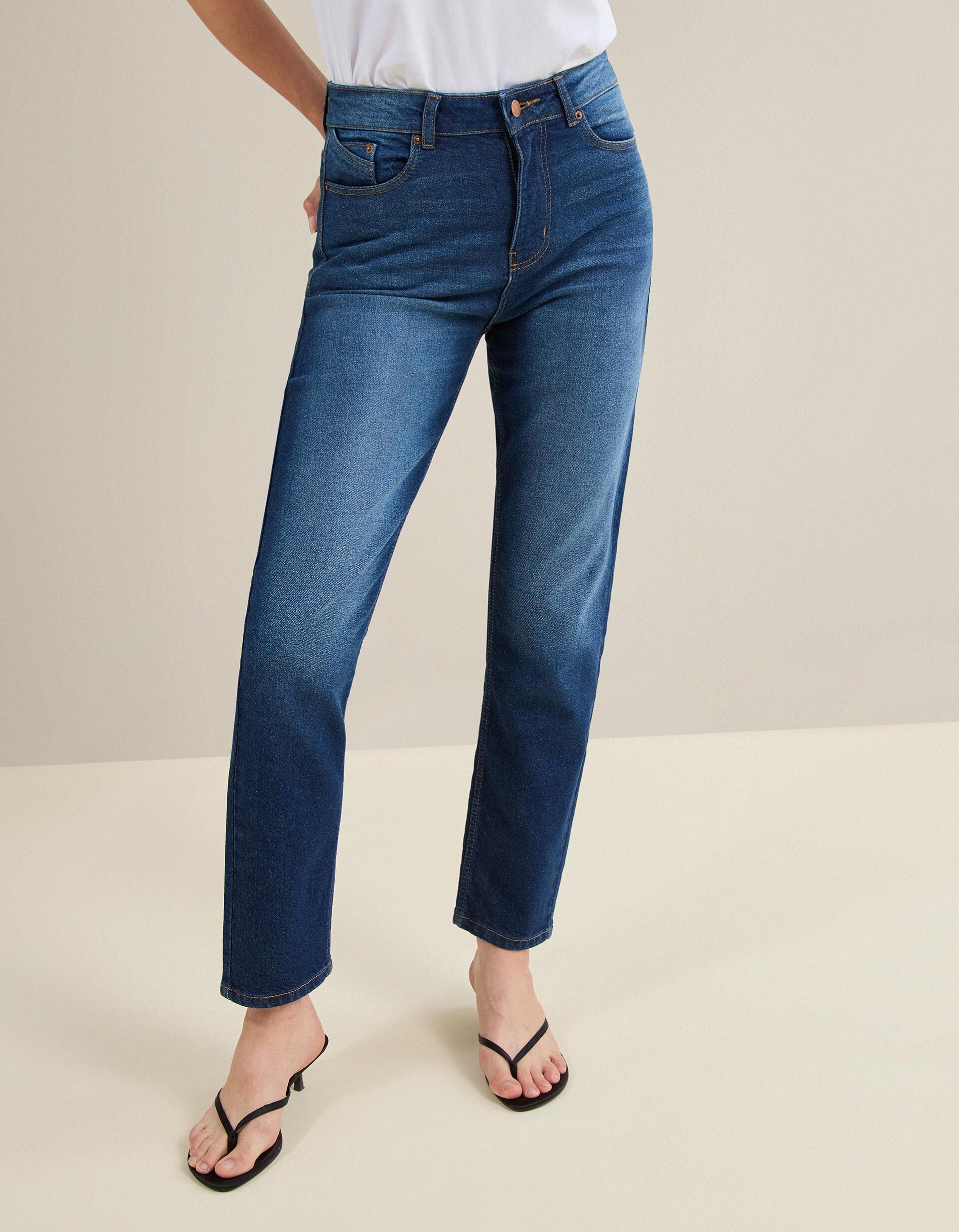 Comprar Online Cal&ccedil;as de Ganga 'Tapered Mom Fit', Mulher, Azul Escuro