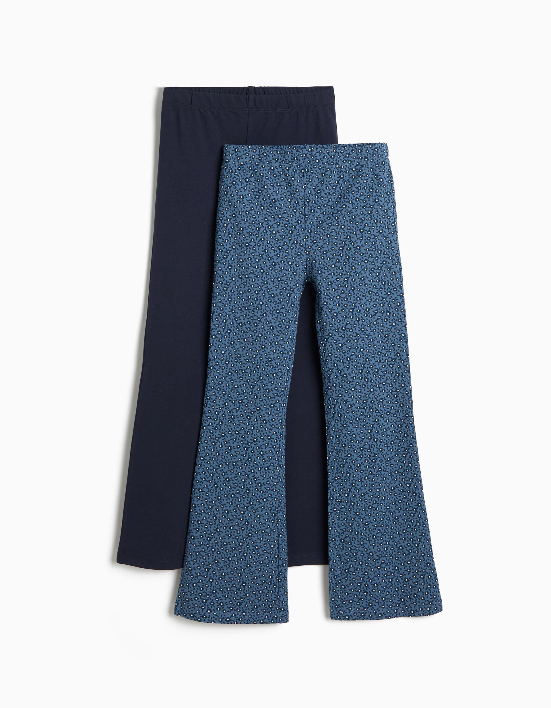 Comprar Online Pack 2 Leggings, Menina, Azul Escuro