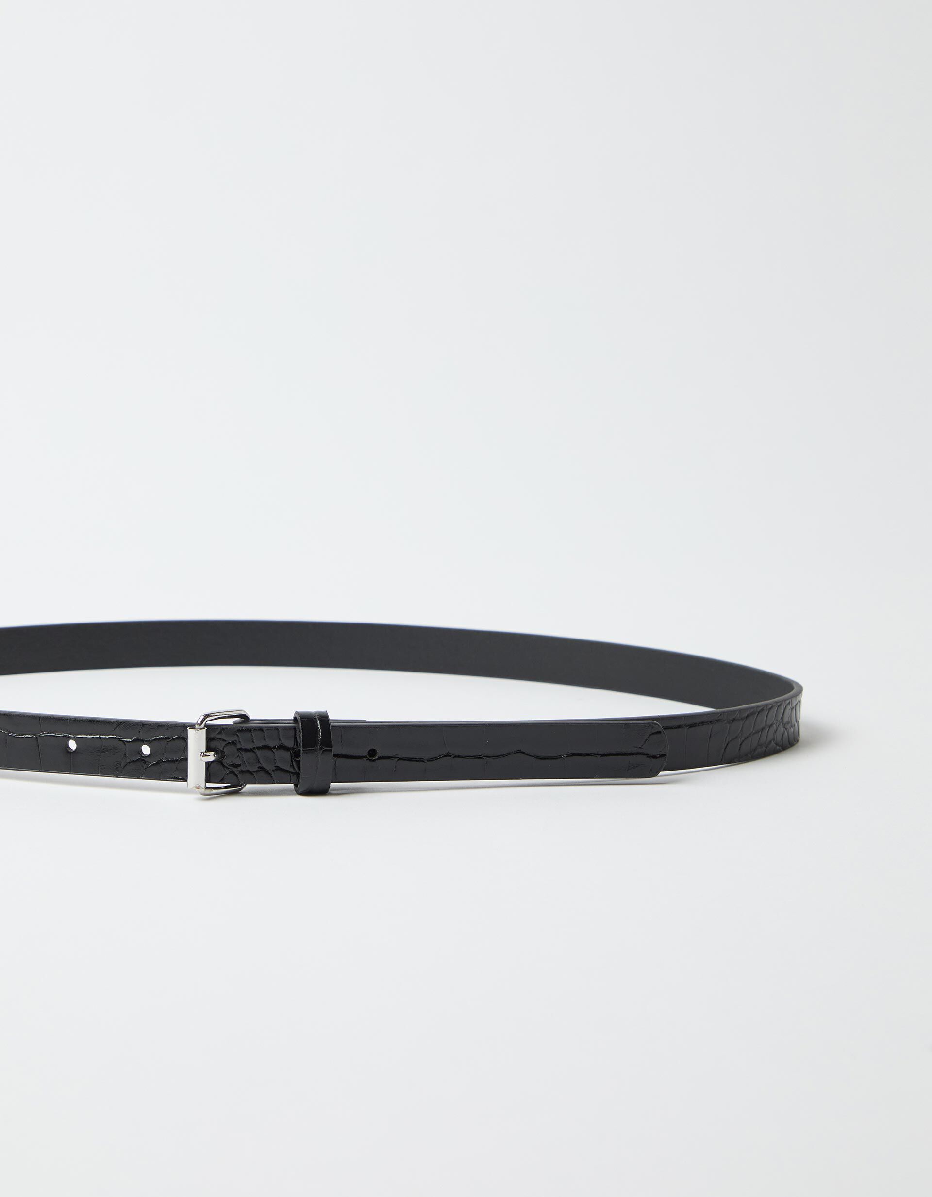 Comprar Online Cinto Efeito Crocodilo, Mulher, Preto