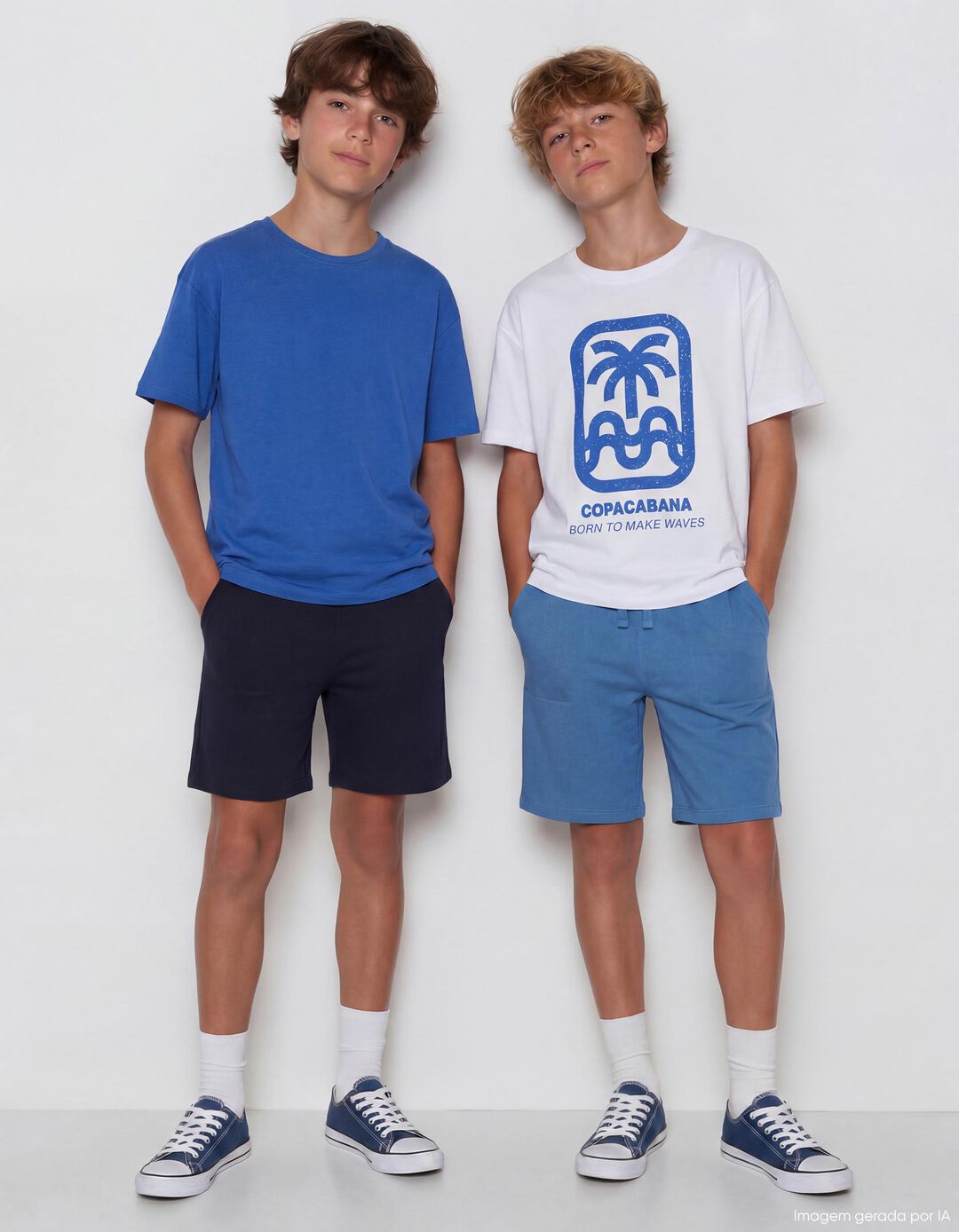 Pack 2 Cal&ccedil;&otilde;es Jersey, Menino, Azul