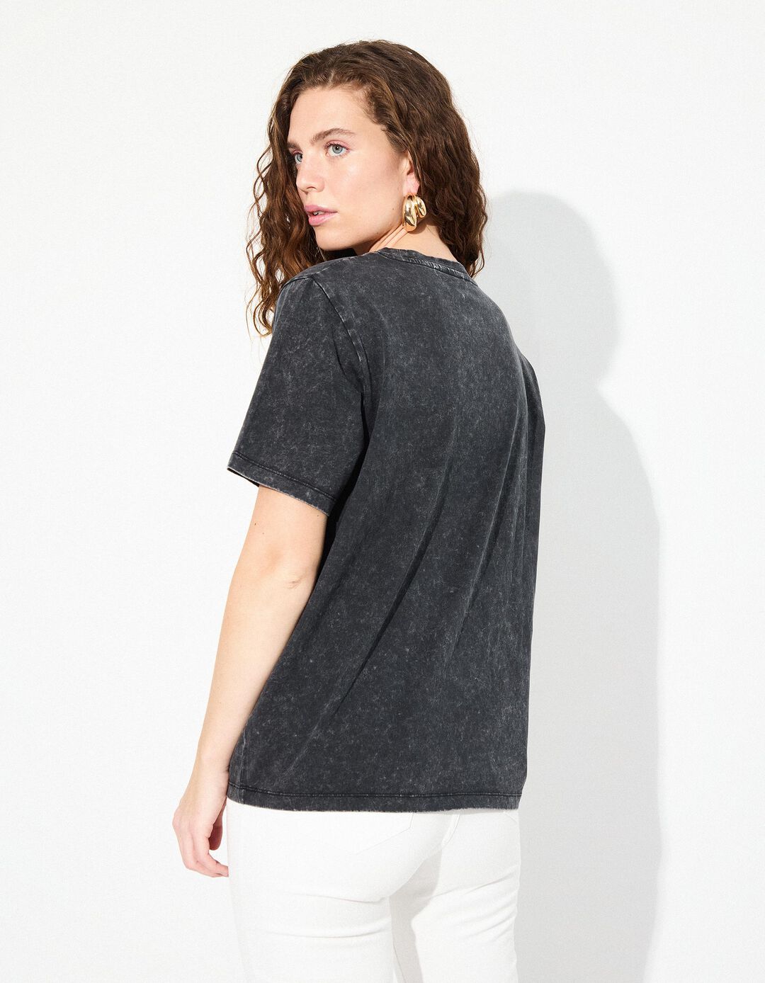 T-shirt 'Nirvana', Mulher, Preto
