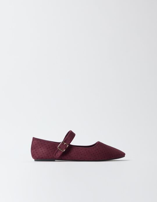 Comprar Online Sabrinas Rasas, Mulher, Vermelho Escuro