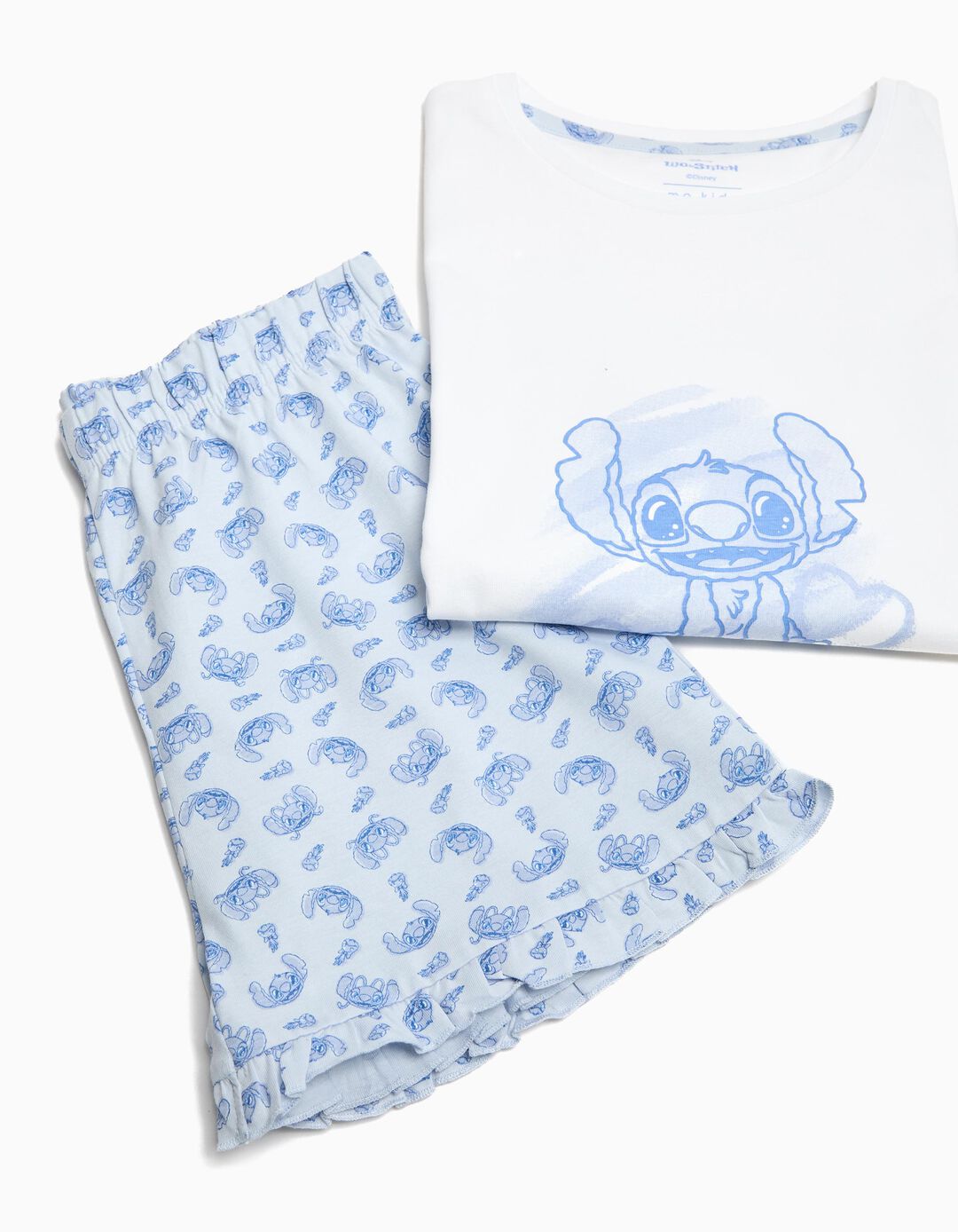 Pijama Jersey 'Lilo e Stitch', Menina, Branco