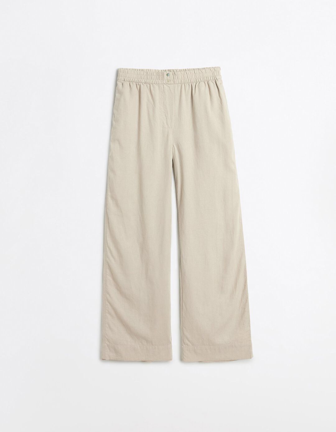 Cal&ccedil;as com Linho, Mulher, Bege