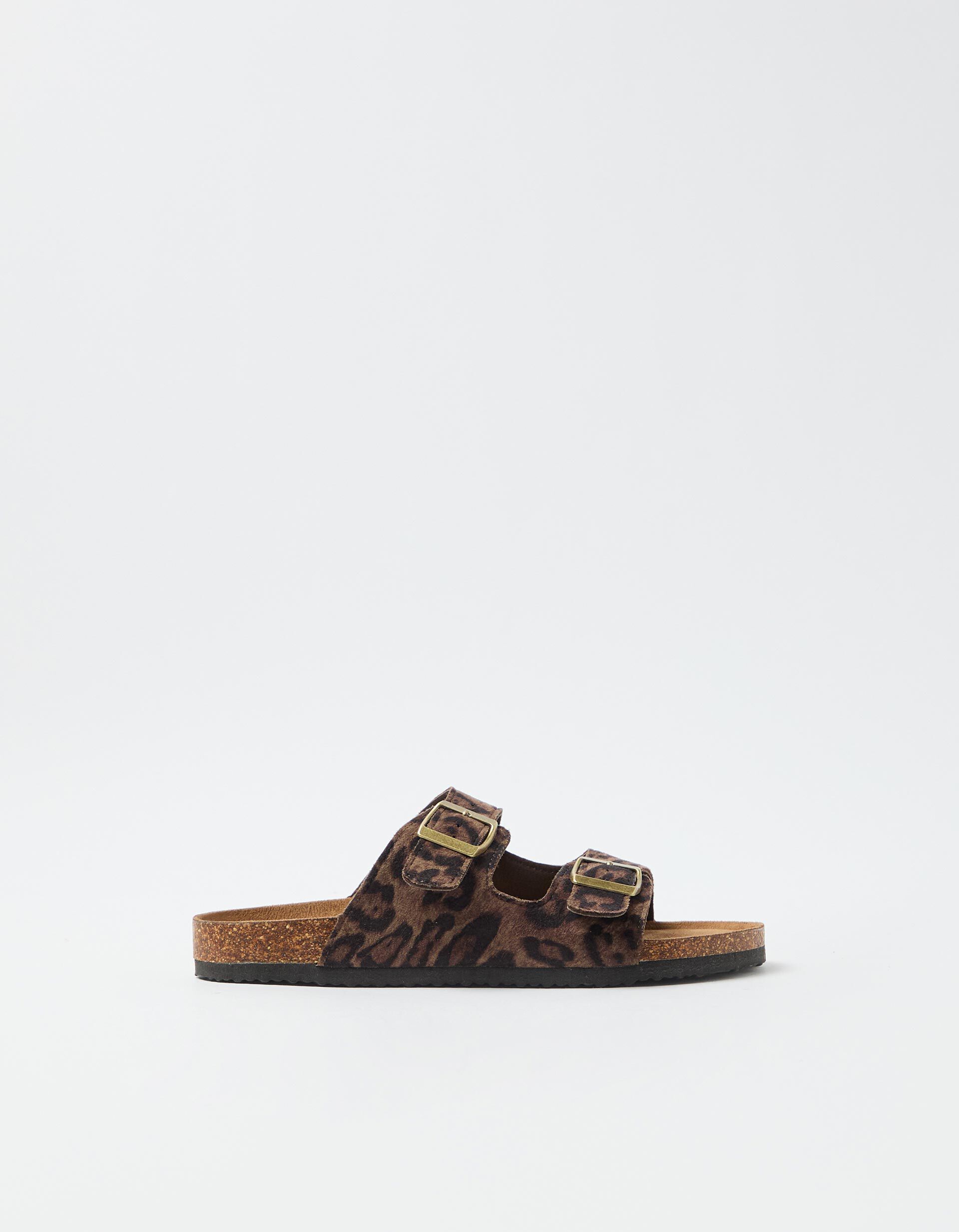 Comprar Online Sand&aacute;lias Animal Print, Menina, Castanho