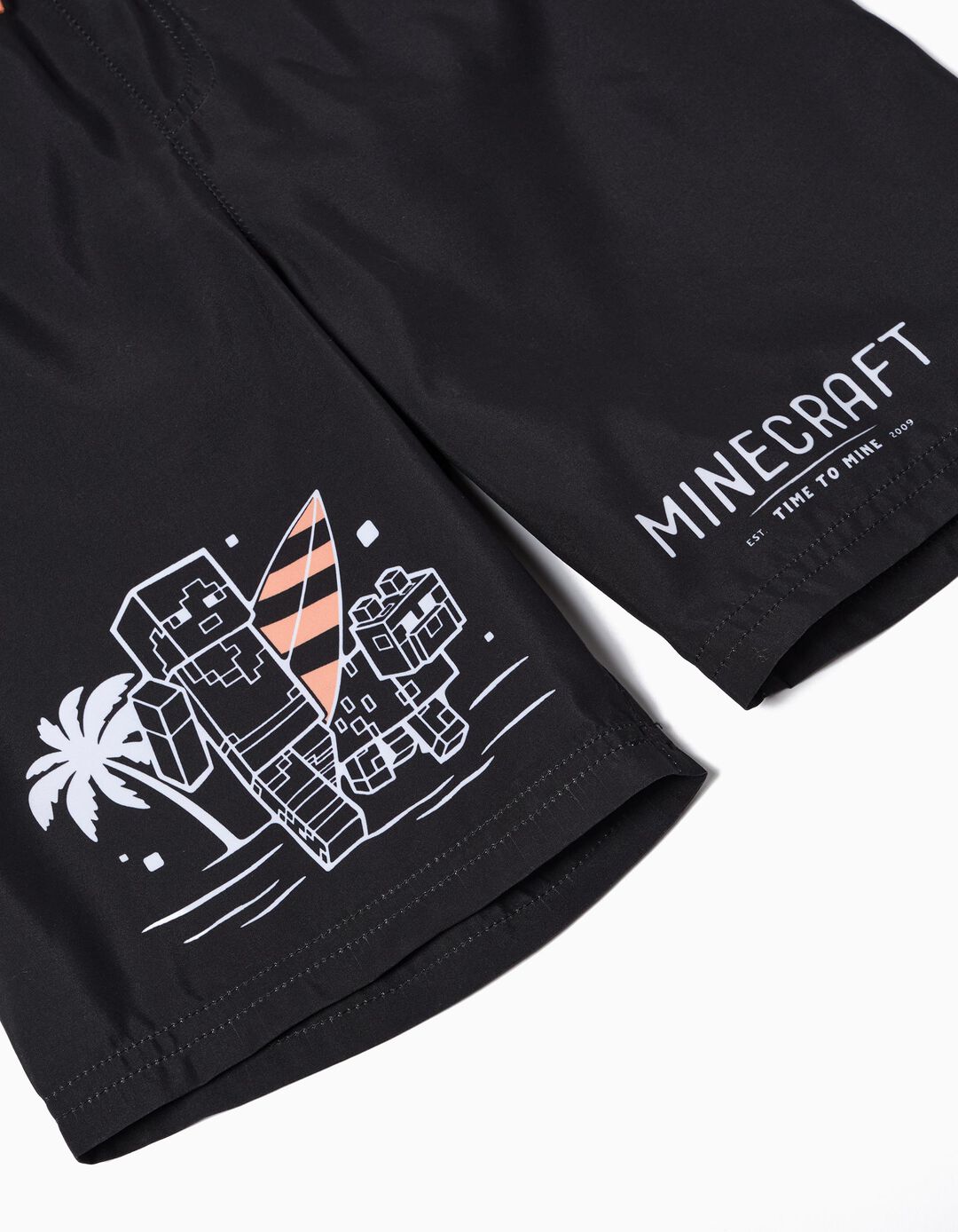 Calções de Banho 'Minecraft', Menino, Preto