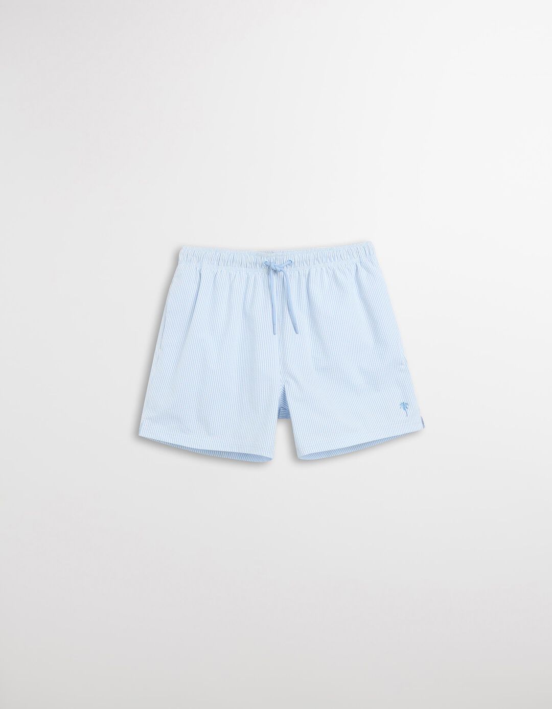 Calções de Banho com Riscas, Homem, Azul Claro