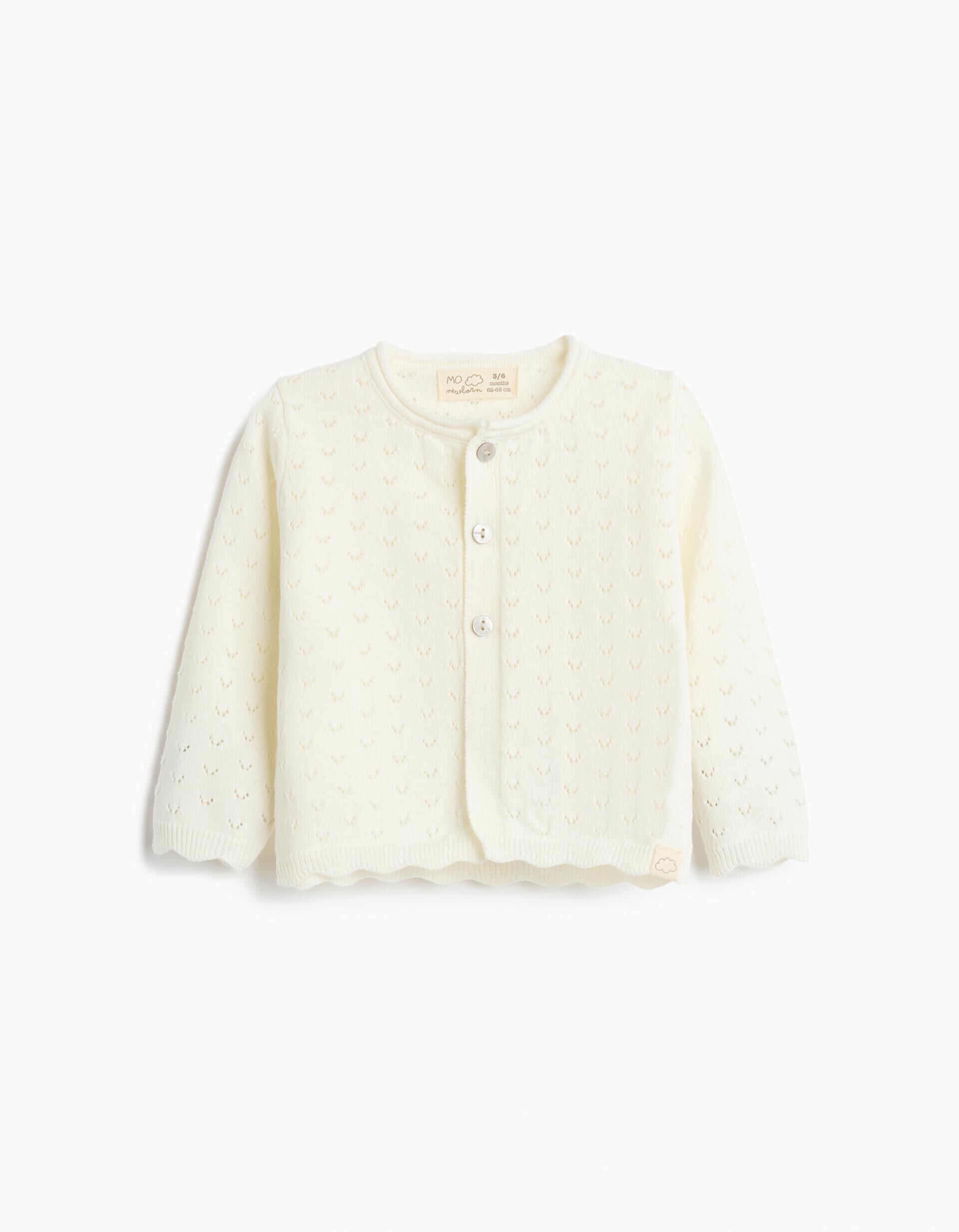 Comprar Online Casaco de Malha, Rec&eacute;m-Nascido, Branco