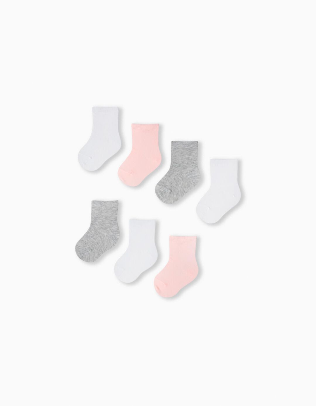 Pack 7 Pares de Meias Canela, Menina, Multicor