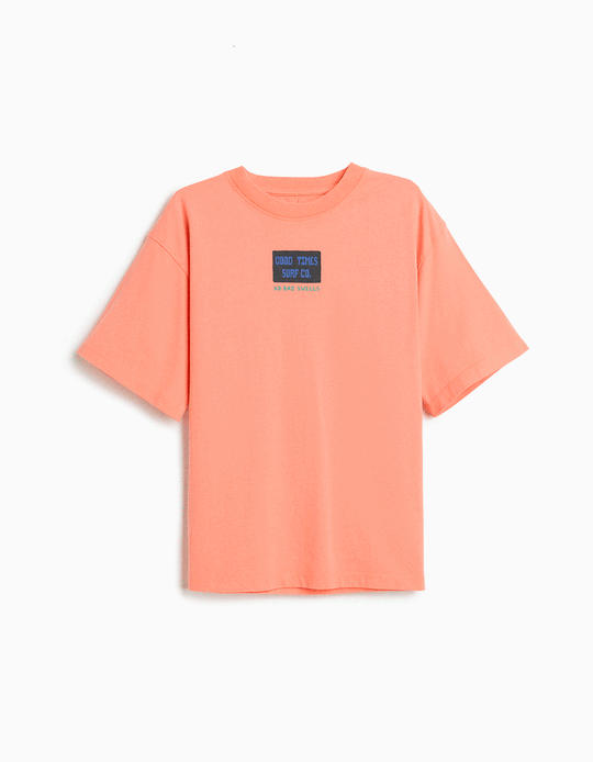 Comprar Online T-shirt Estampada, Menino, Laranja