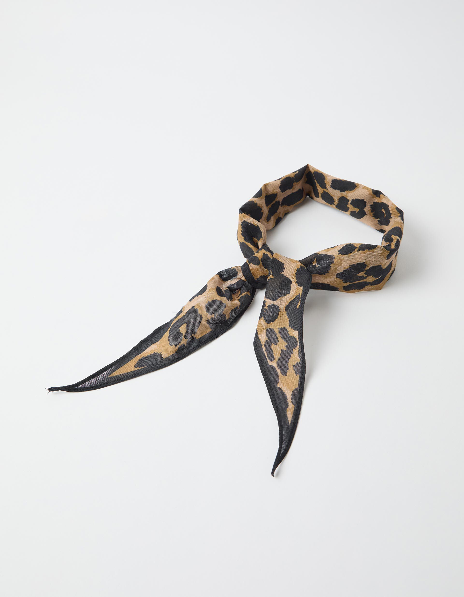 Comprar Online Len&ccedil;o Animal Print, Mulher, Preto