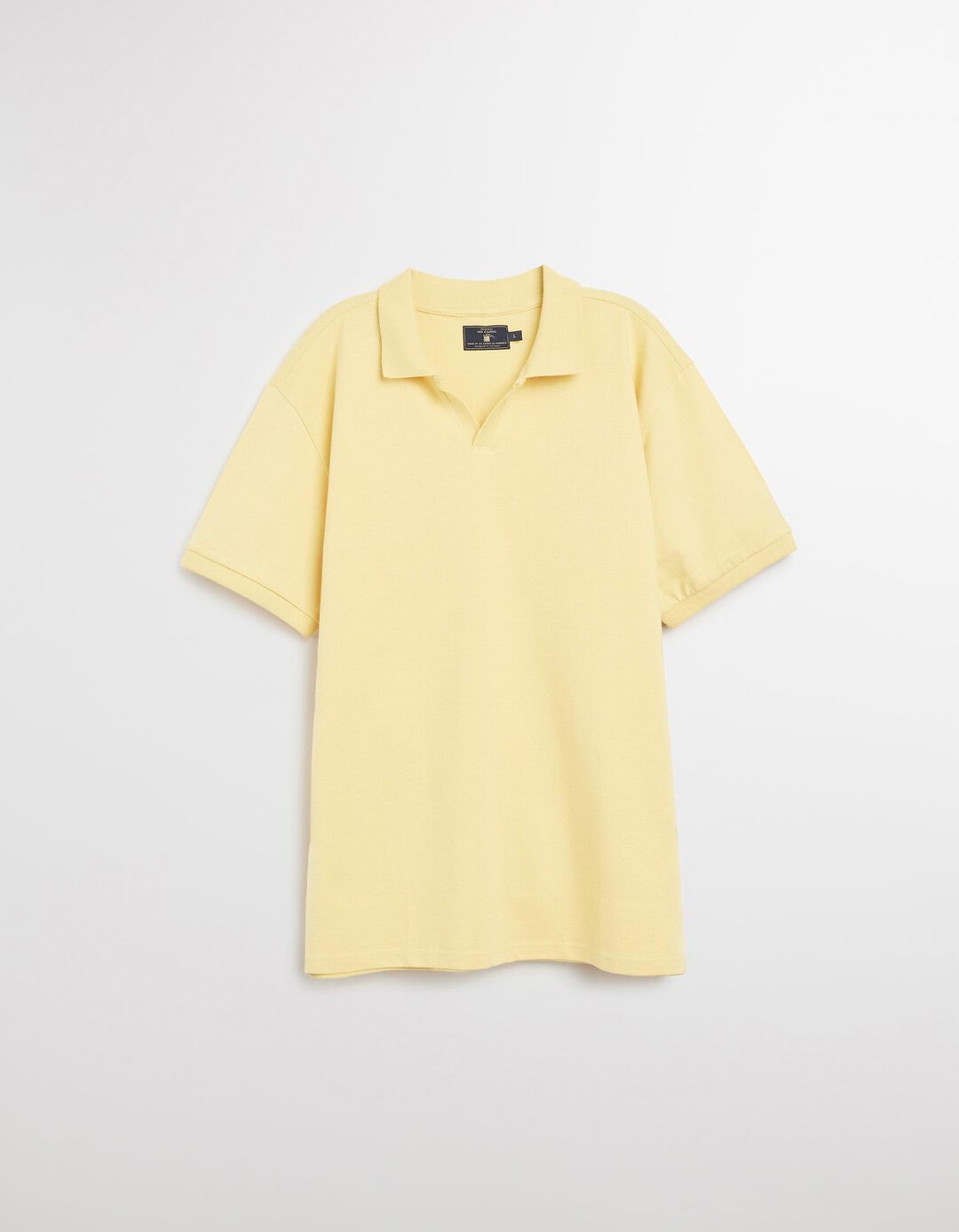 Polo Waffle, Homem, Amarelo Claro 