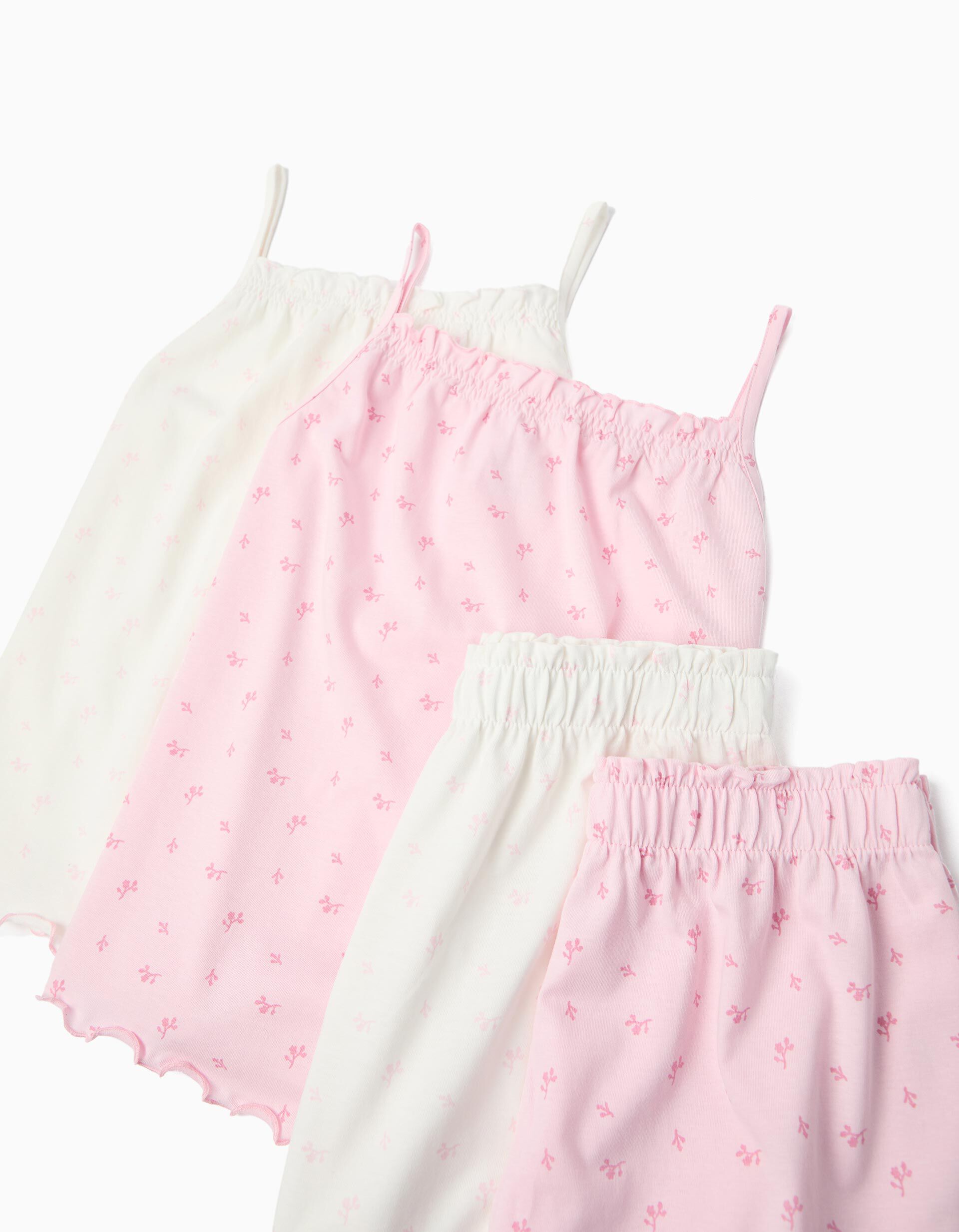 Comprar Online Pack 2 Pijamas Jersey, Menina, Branco