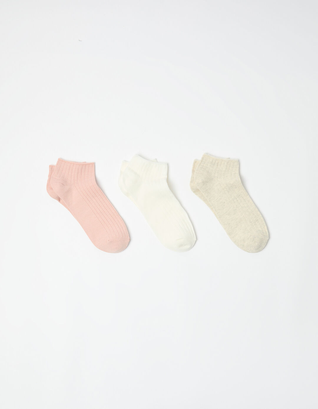 Pack 3 Pares de Meias Tornozelo, Mulher, Multicor