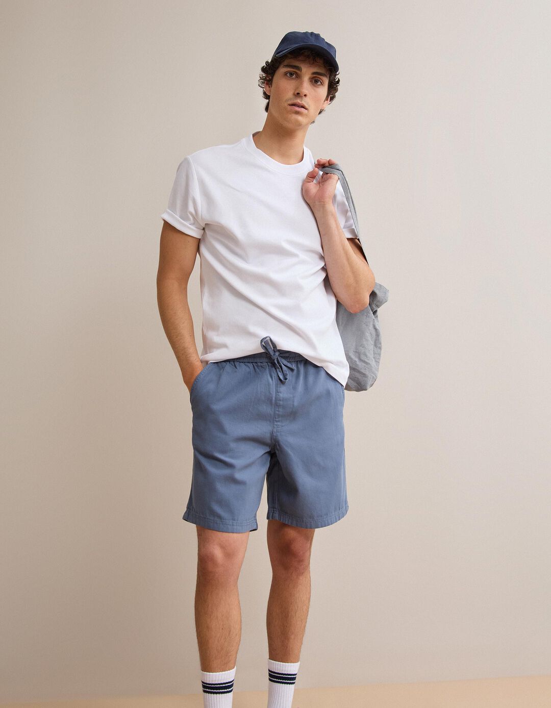 T-shirt Interlock, Homem, Branco