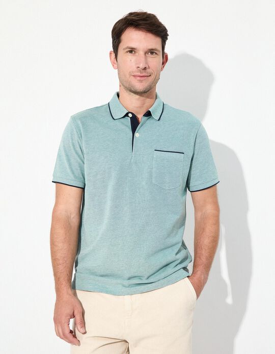 Comprar Online Polo Piquet Manga Curta, Homem, Verde