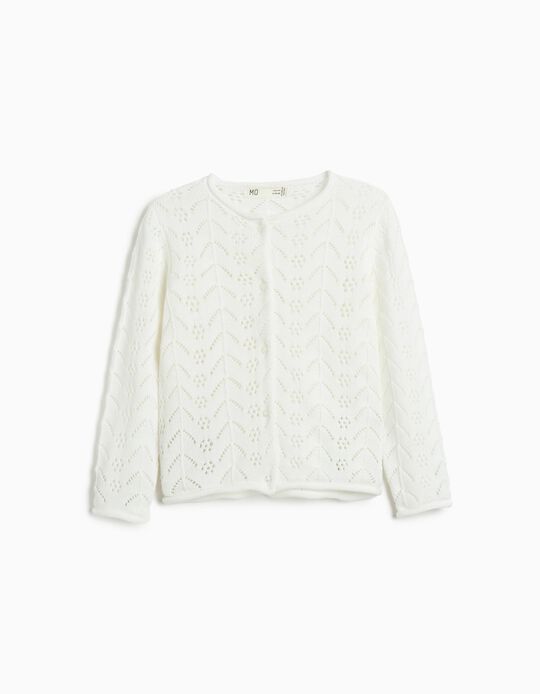 Comprar Online Casaco de Malha, Menina, Branco