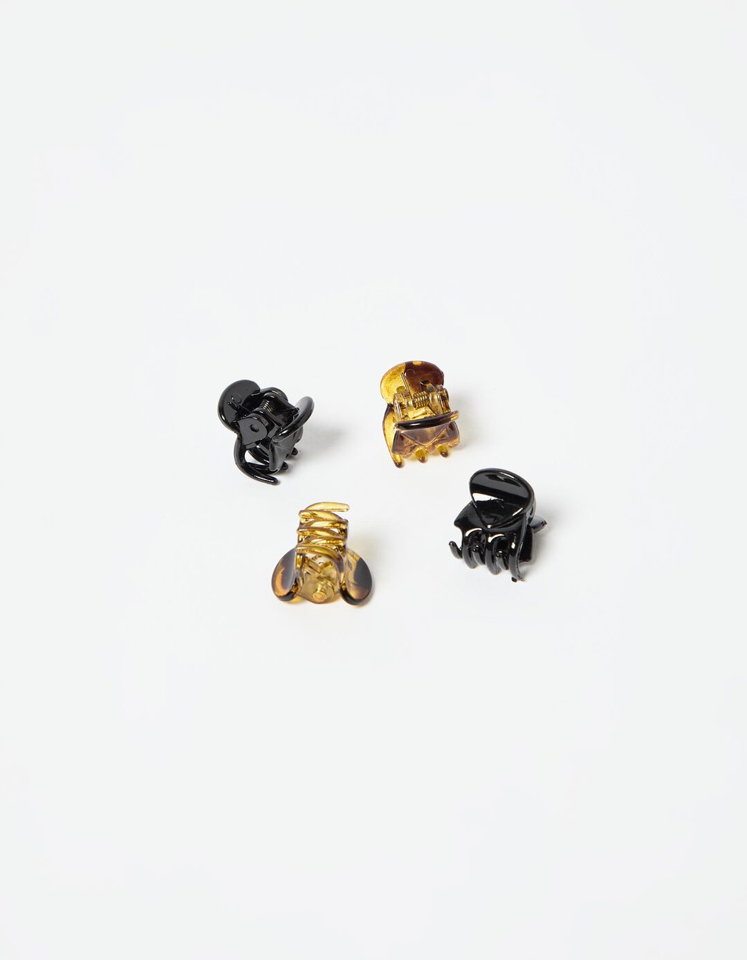 Pack 4 Mini Molas de Cabelo, Menina, Castanho