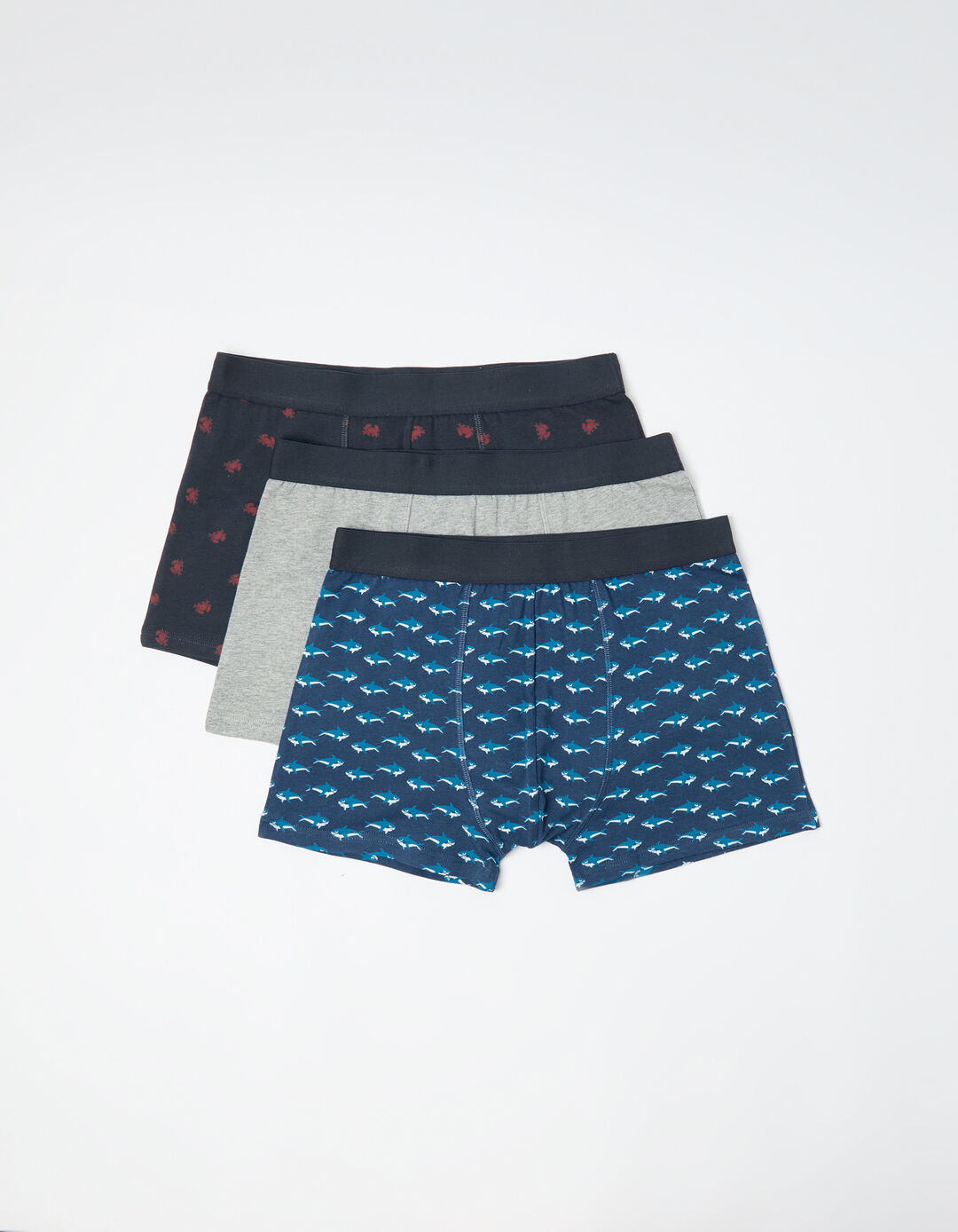 Pack 3 Boxers, Homem, Azul Escuro