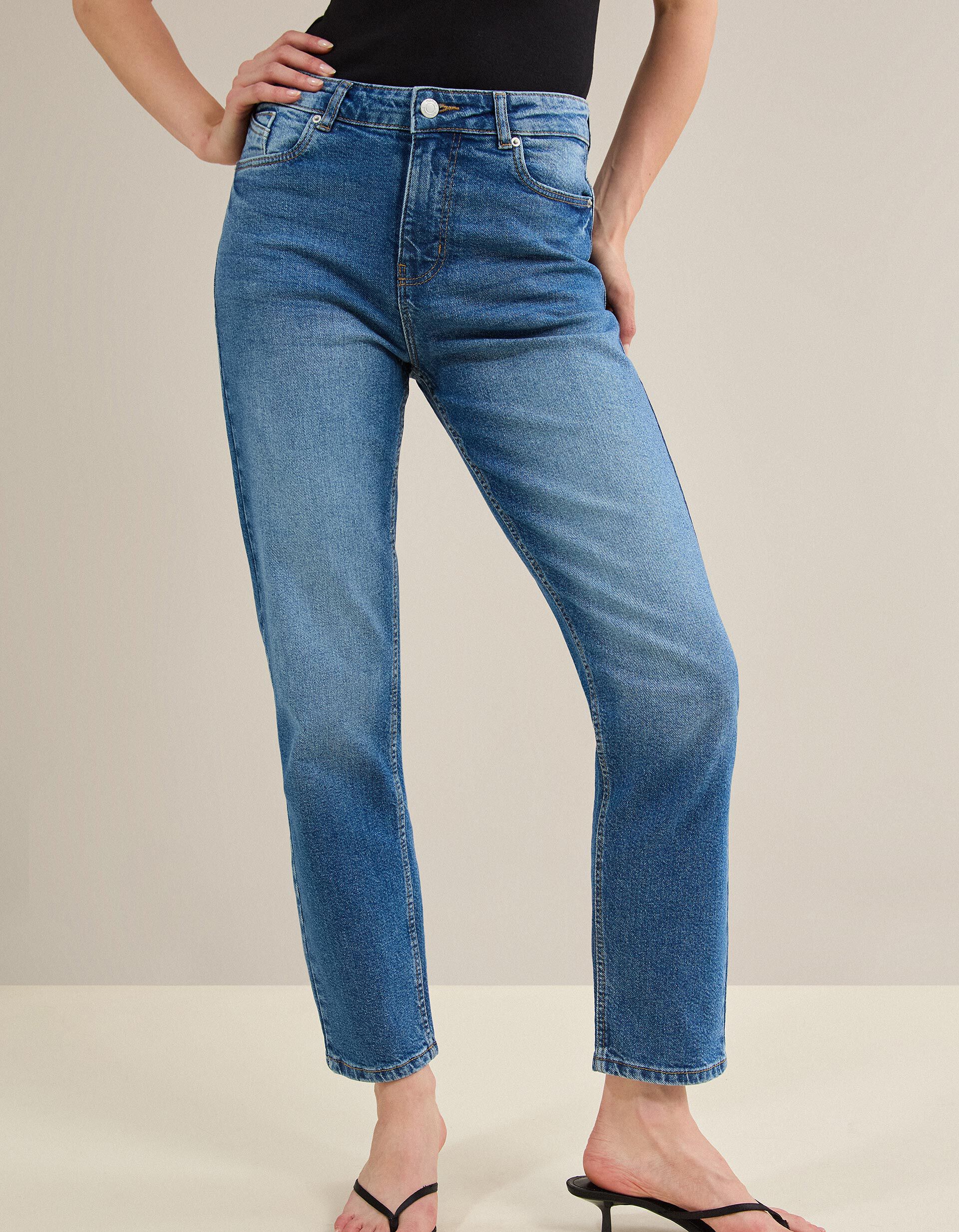 Comprar Online Cal&ccedil;as de Ganga 'Tapered Mom Fit', Mulher, Azul 
