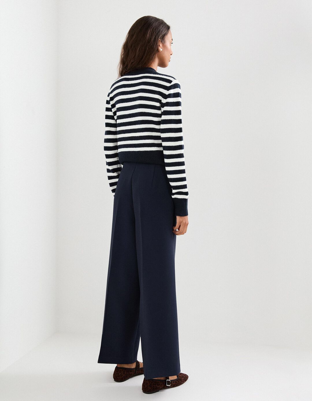 Cal&ccedil;as Culotte, Mulher, Azul Escuro