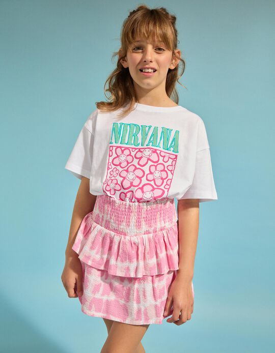 Comprar Online T-shirt 'Nirvana', Menina, Branco