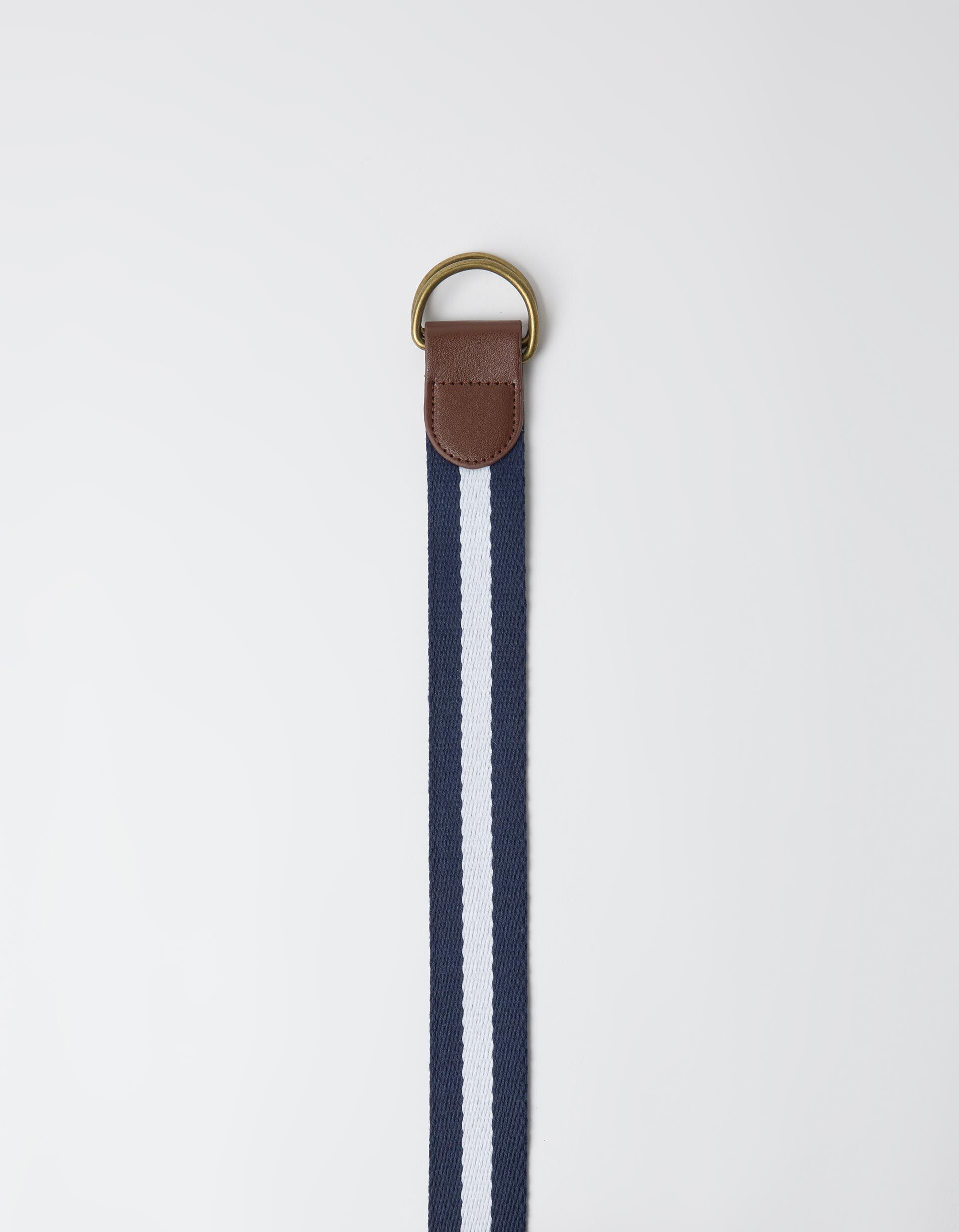 Comprar Online Cinto &Agrave;s Riscas, Homem, Azul Escuro 