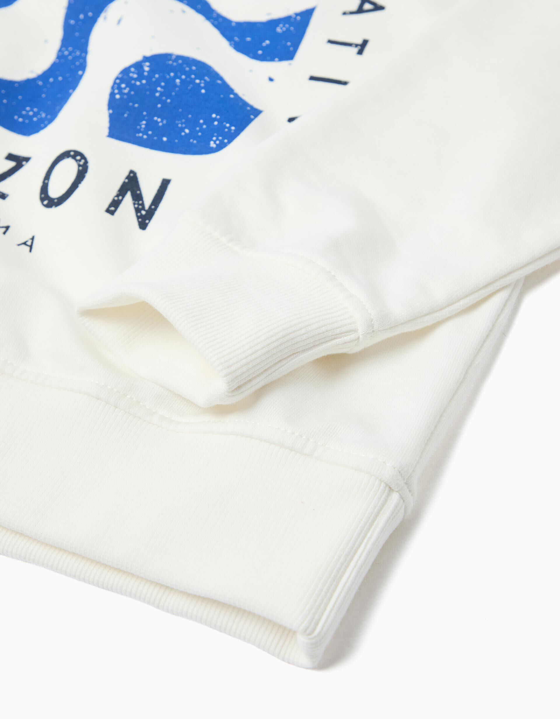 Comprar Online Sweatshirt de Felpa, Menino, Branco