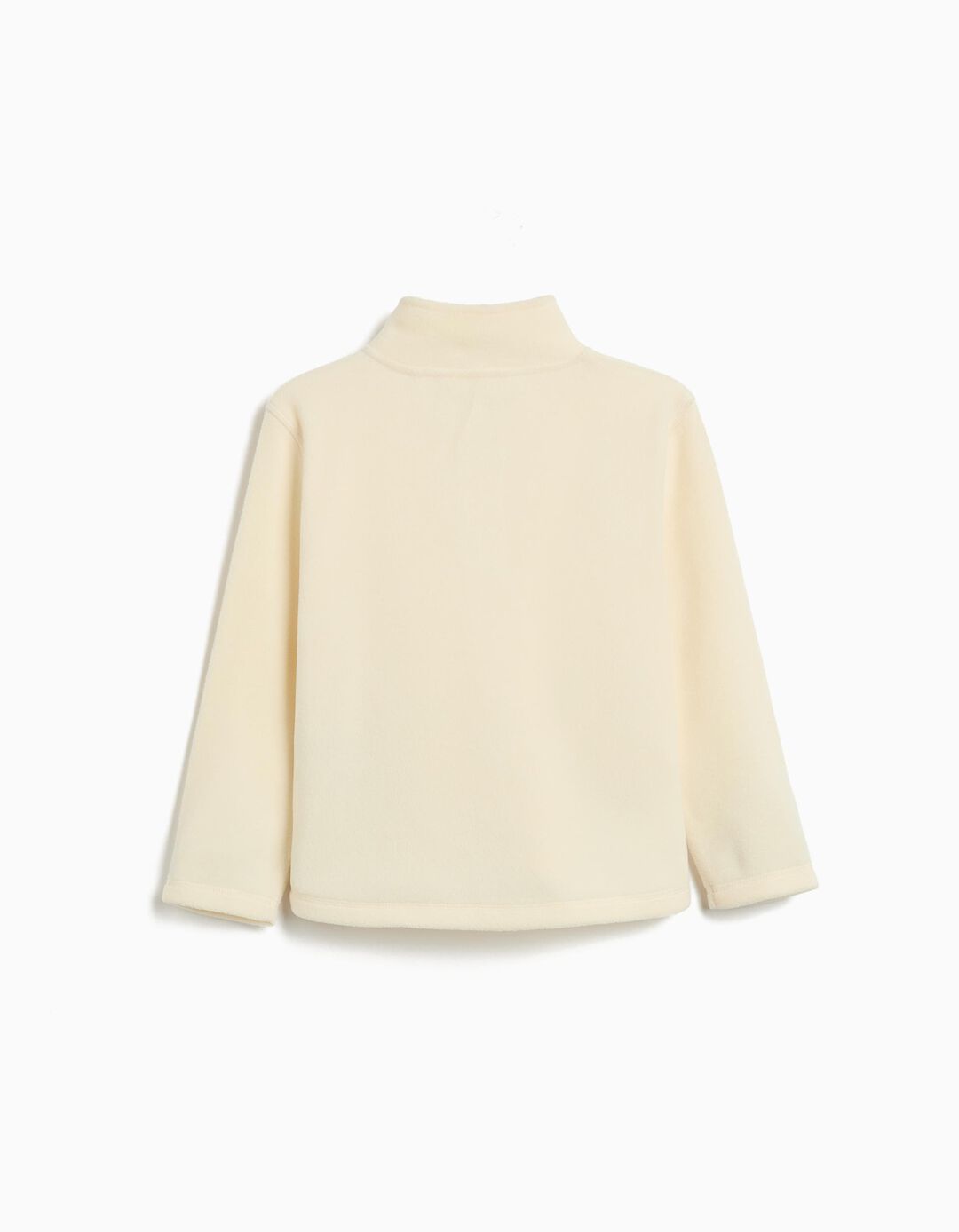 Camisola Polar com Fecho, Menina, Branco