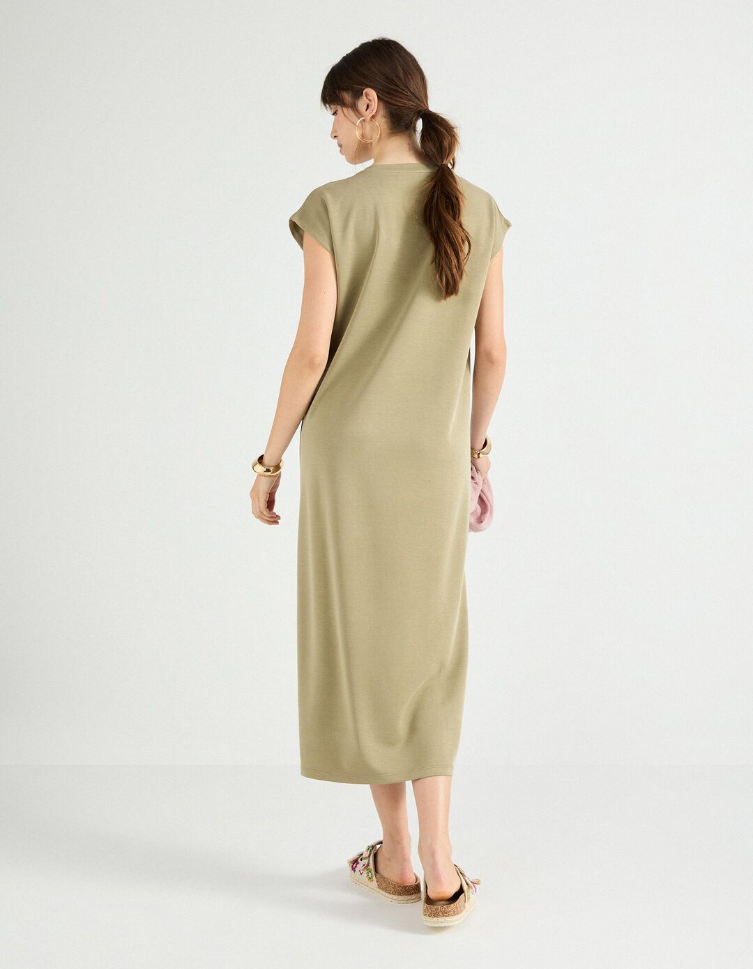 Vestido, Mulher, Verde