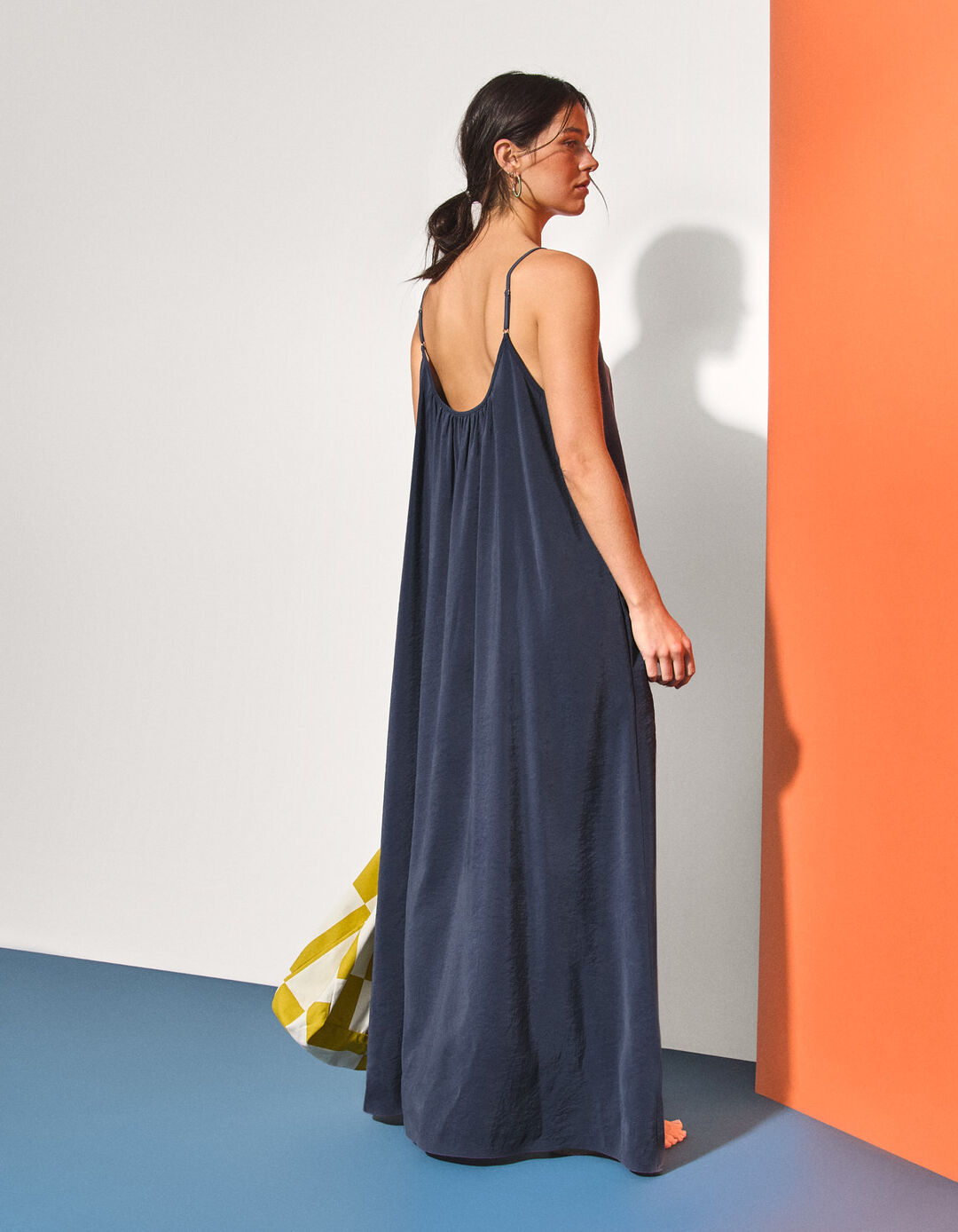 Vestido Modal, Mulher, Azul Escuro