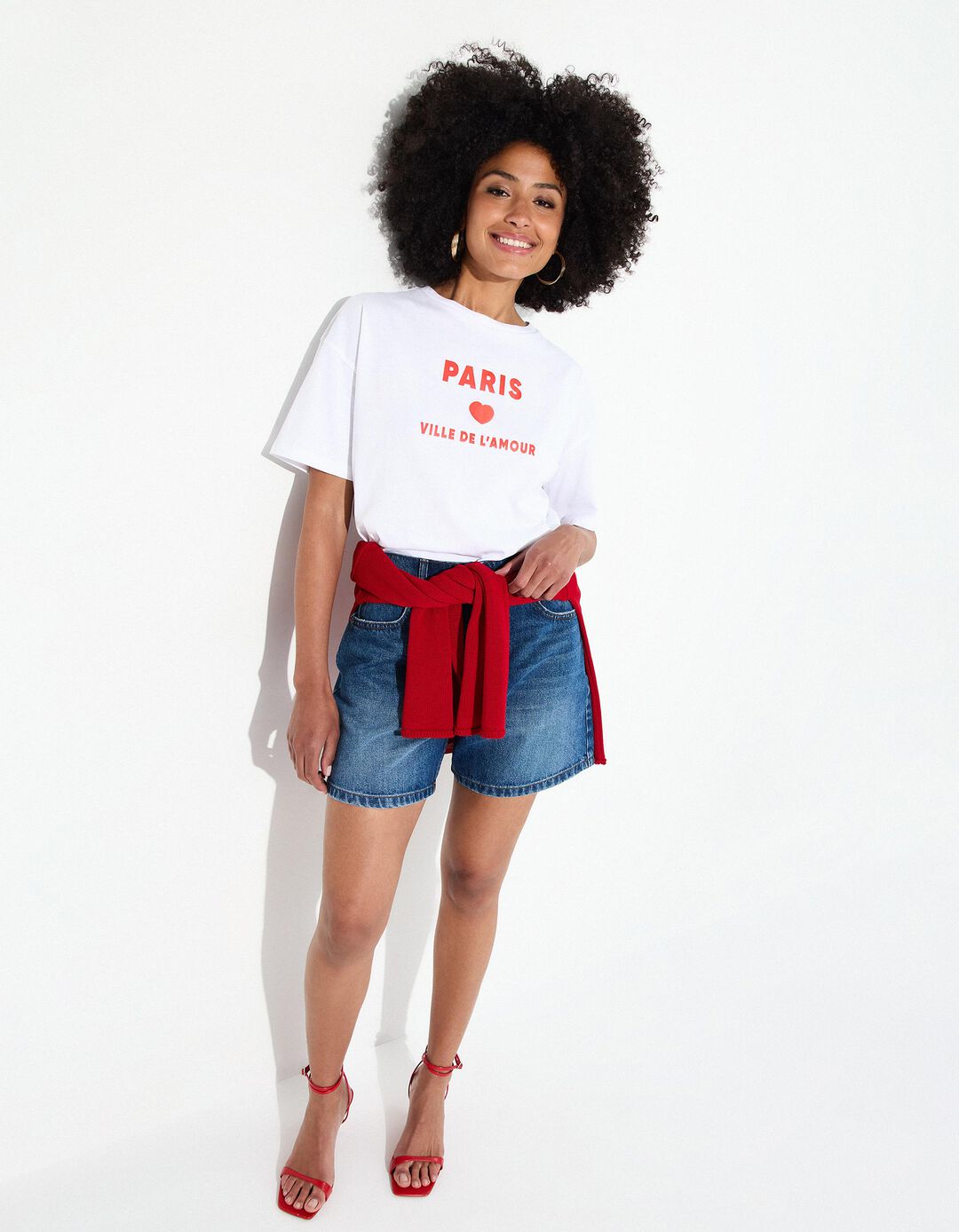 T-shirt Print, Mulher, Branco