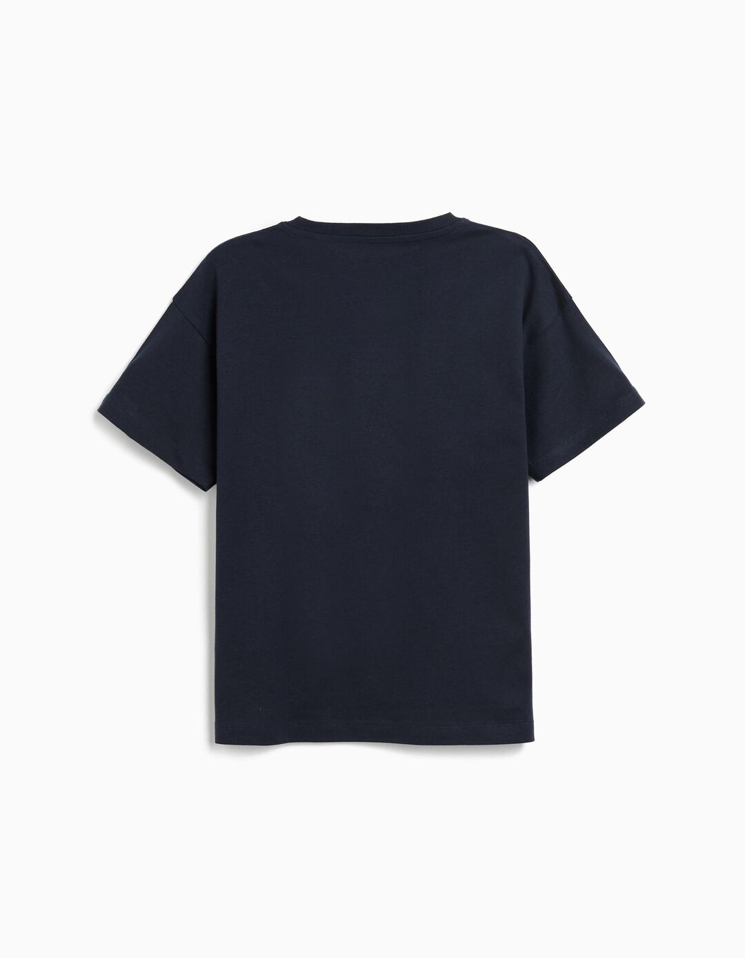 T-shirt Print, Menino, Azul Escuro