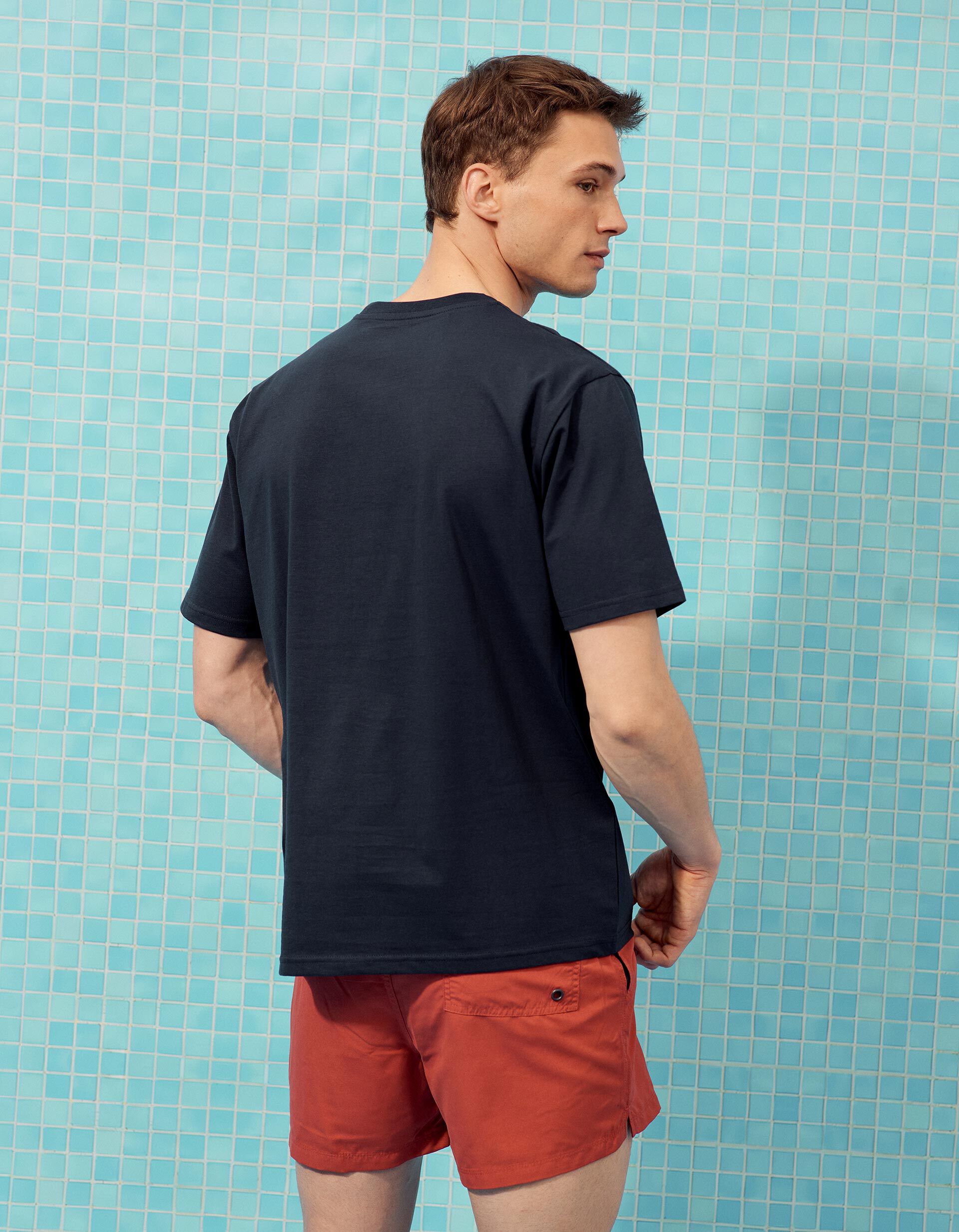 Comprar Online T-shirt Estampada, Homem, Azul Escuro