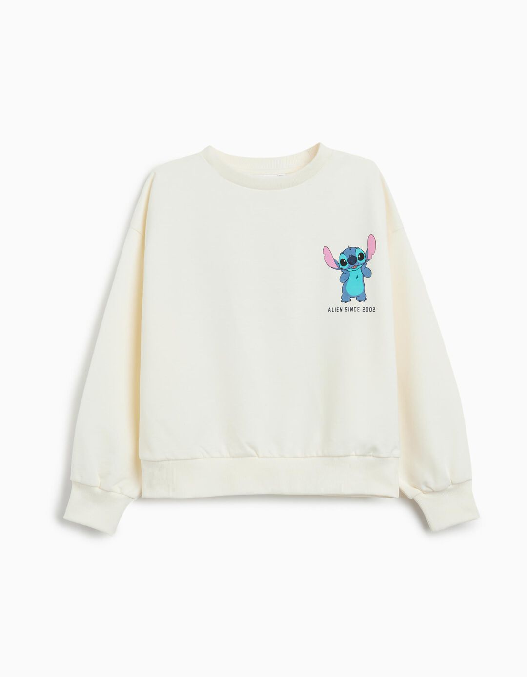 Sweatshirt 'Stitch', Menina, Branco