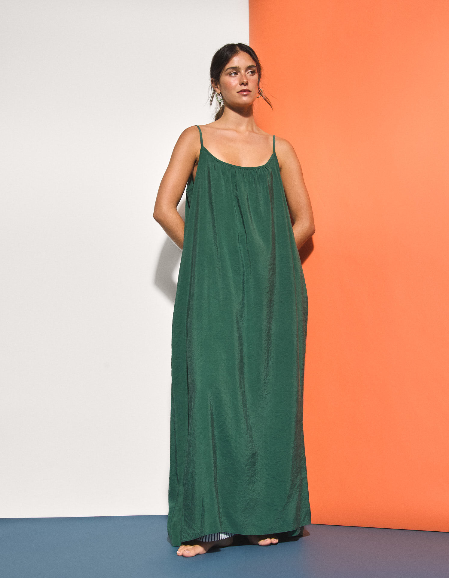Comprar Online Vestido Modal, Mulher, Verde 