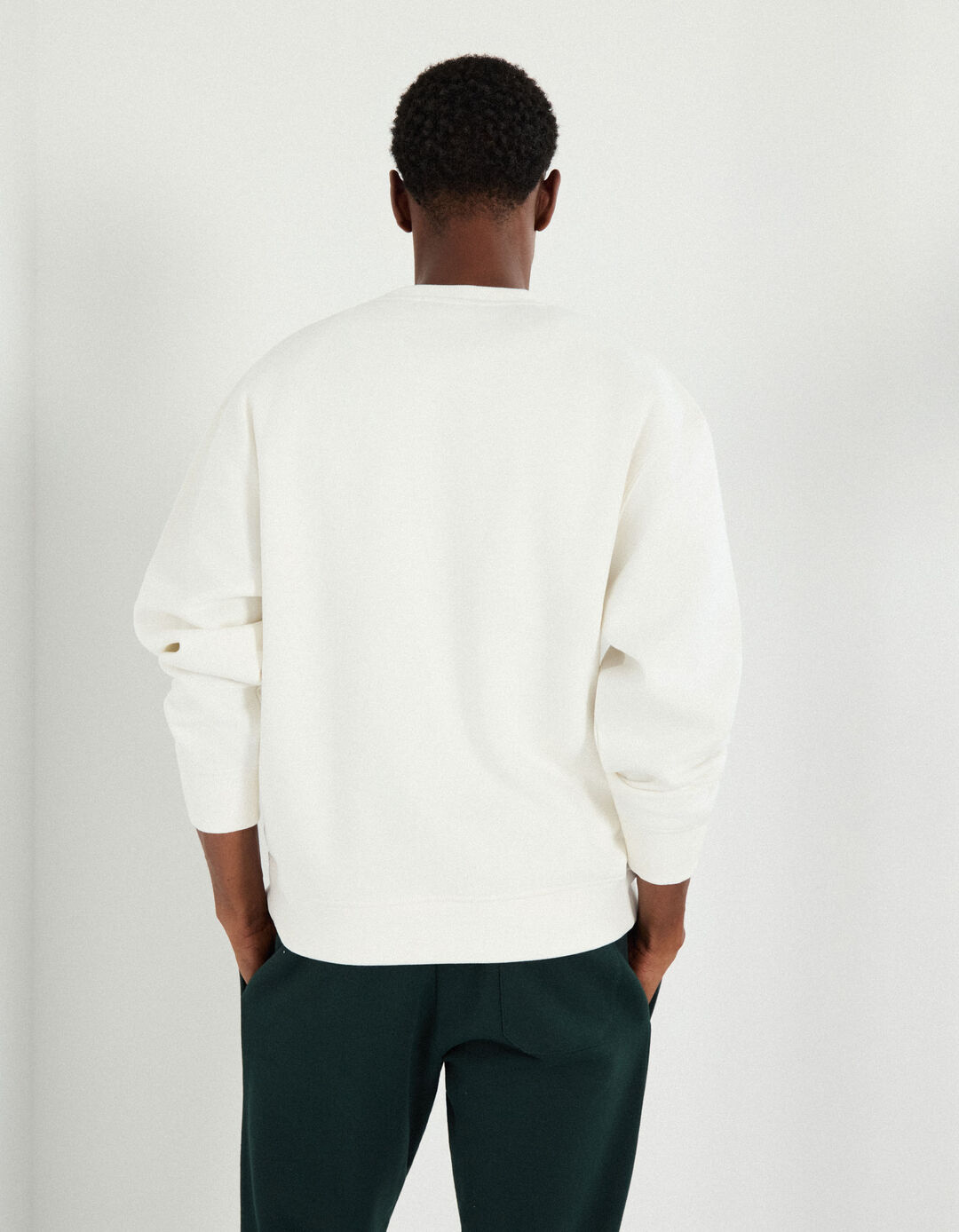 Sweatshirt de Felpa, Homem, Branco