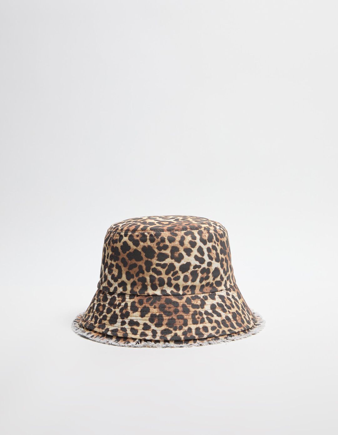 Chapéu Bucket Leopardo, Mulher, Castanho