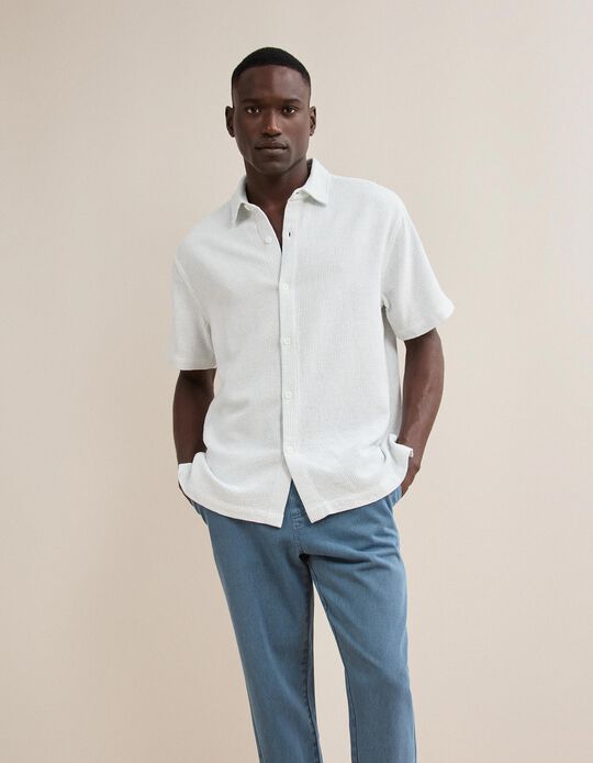Comprar Online Camisa &Agrave;s Riscas, Homem, Azul Escuro