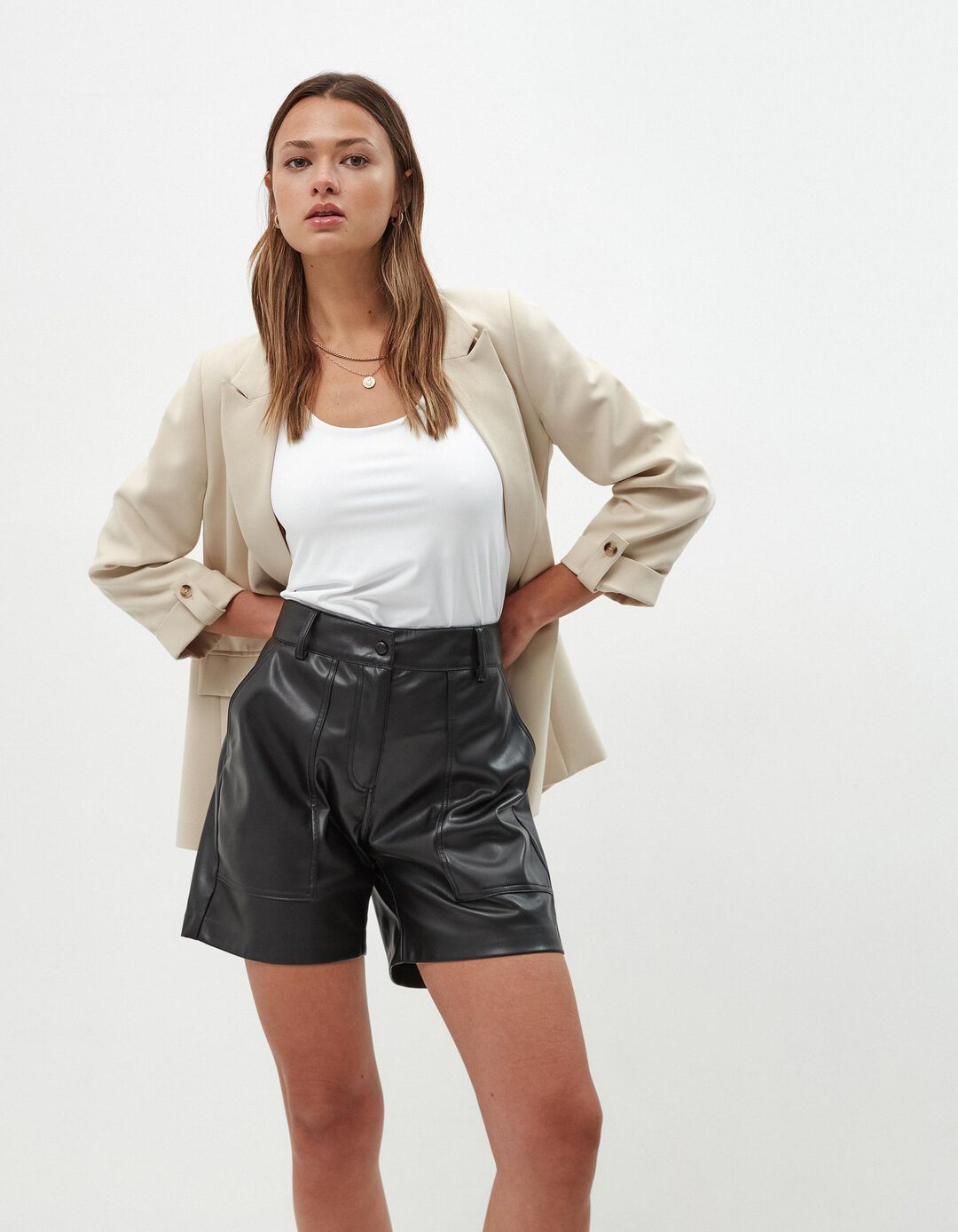 Top Decote Redondo, Mulher, Branco