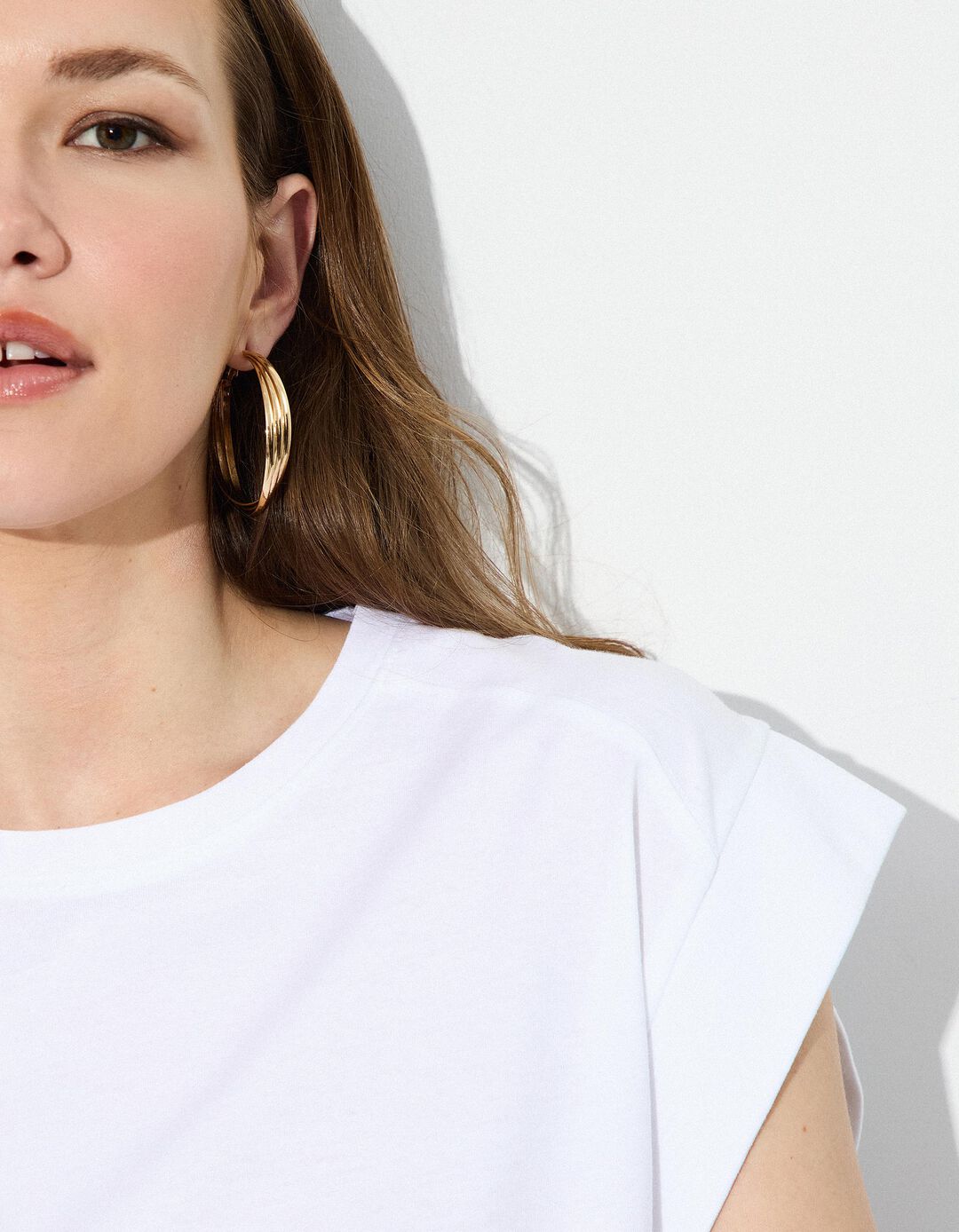 T-shirt, Mulher, Branco