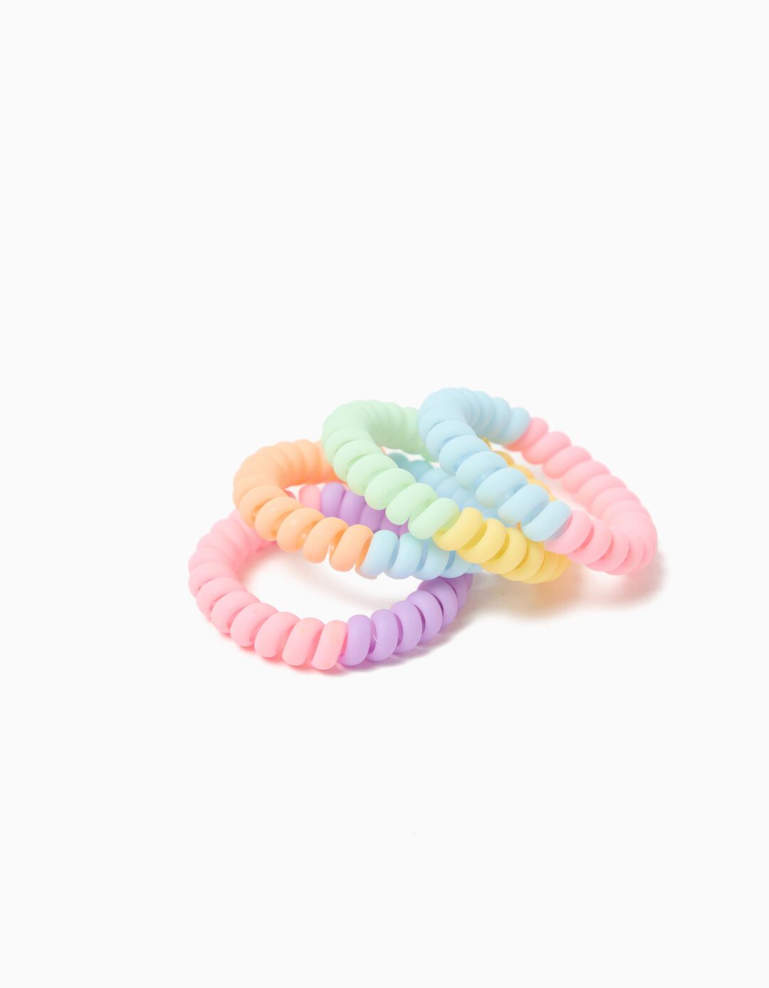 Pack 4 El&aacute;sticos, Menina, Multicor