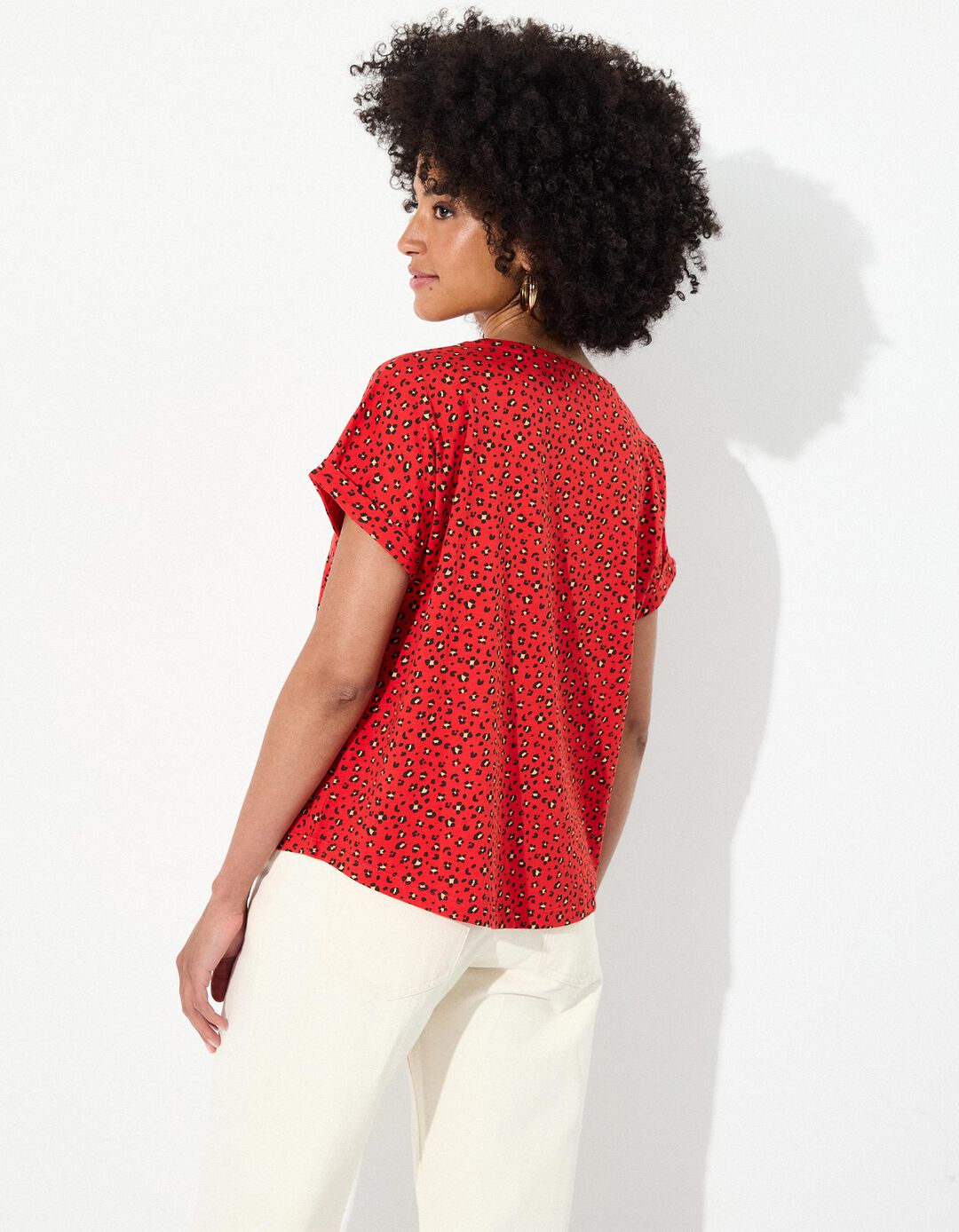 T-shirt, Mulher, Vermelho Claro 
