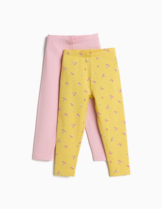 Comprar Online Pack 2 Leggings, Menina, Amarelo